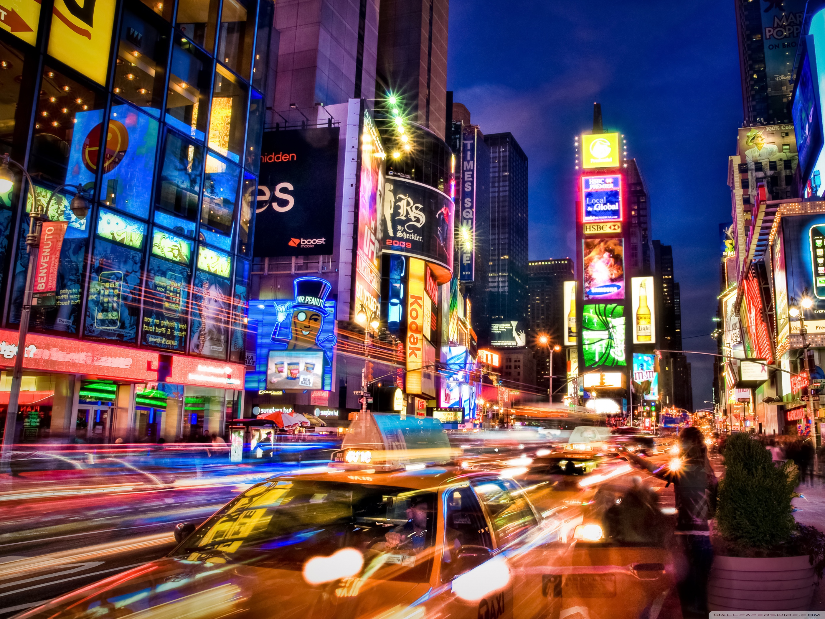 New York City Lights Wallpaper - New York City Lights , HD Wallpaper & Backgrounds