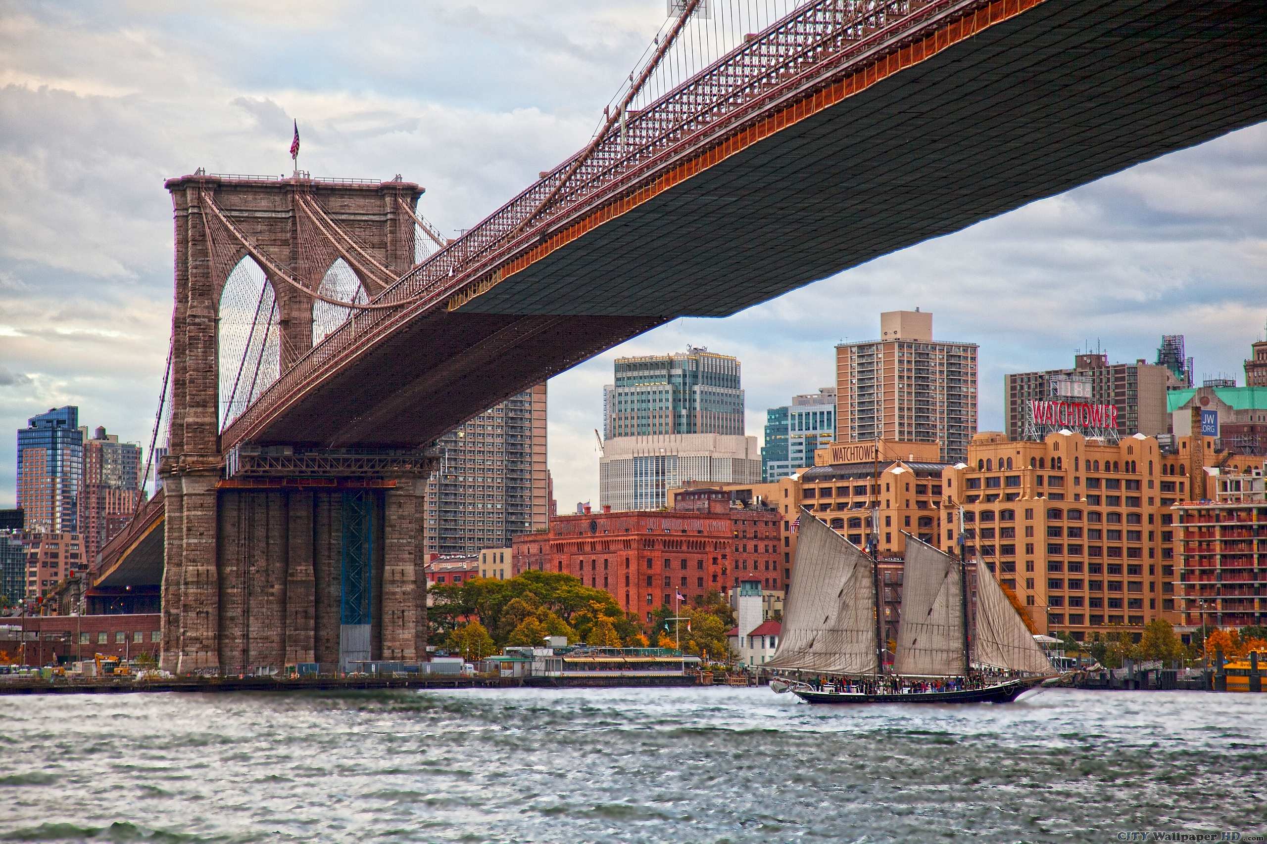 Brooklyn Bridge Wallpaper - Brooklyn Bridge , HD Wallpaper & Backgrounds