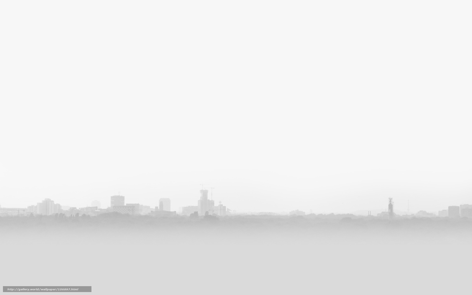 Download Wallpaper City, Picture, White Free Desktop - Fog , HD Wallpaper & Backgrounds