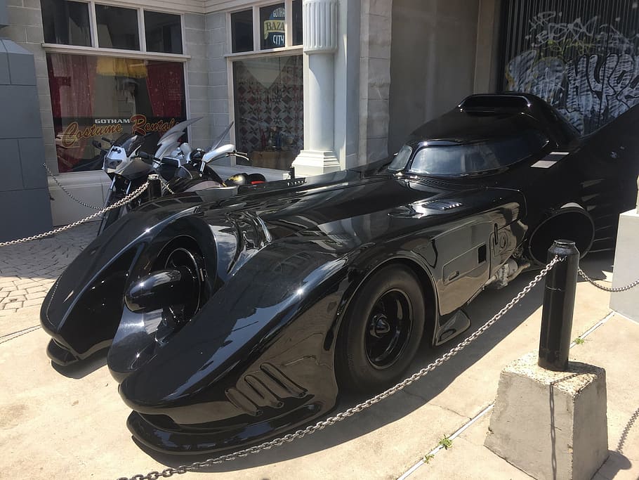 Black Batman Forever Batmobile, Bat Mobile, Car, Auto, - Batman Mobile Auto , HD Wallpaper & Backgrounds