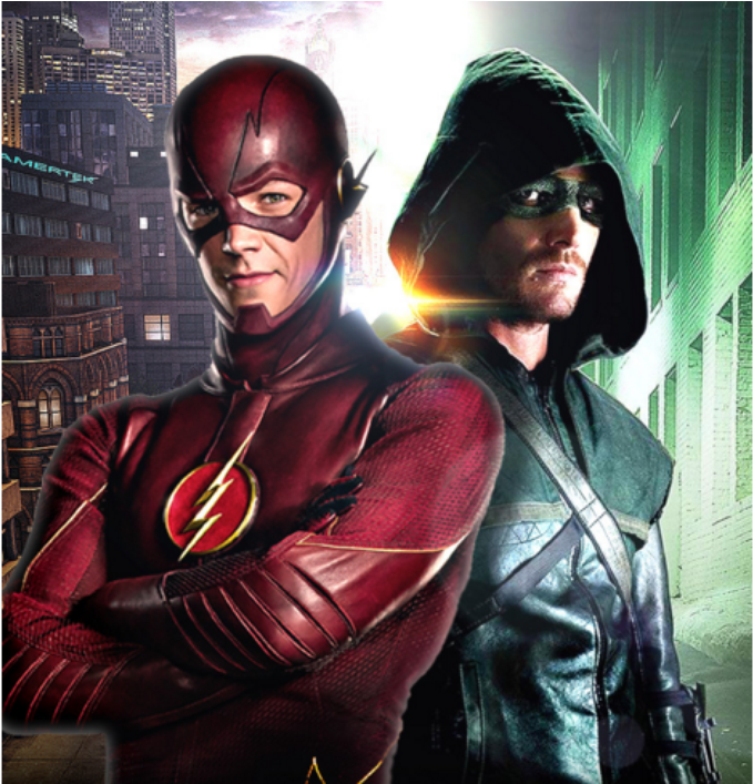 De Arrow - Flash And Arrow Together , HD Wallpaper & Backgrounds