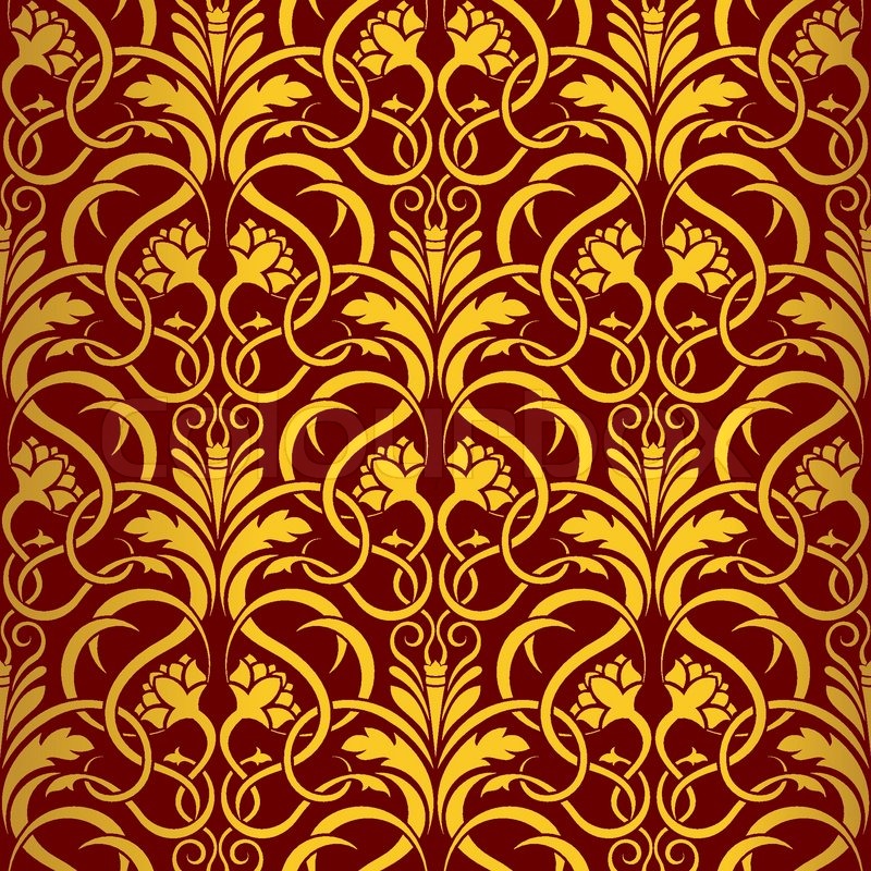 Red And Gold Wallpaper - Gold And Red Pattern , HD Wallpaper & Backgrounds
