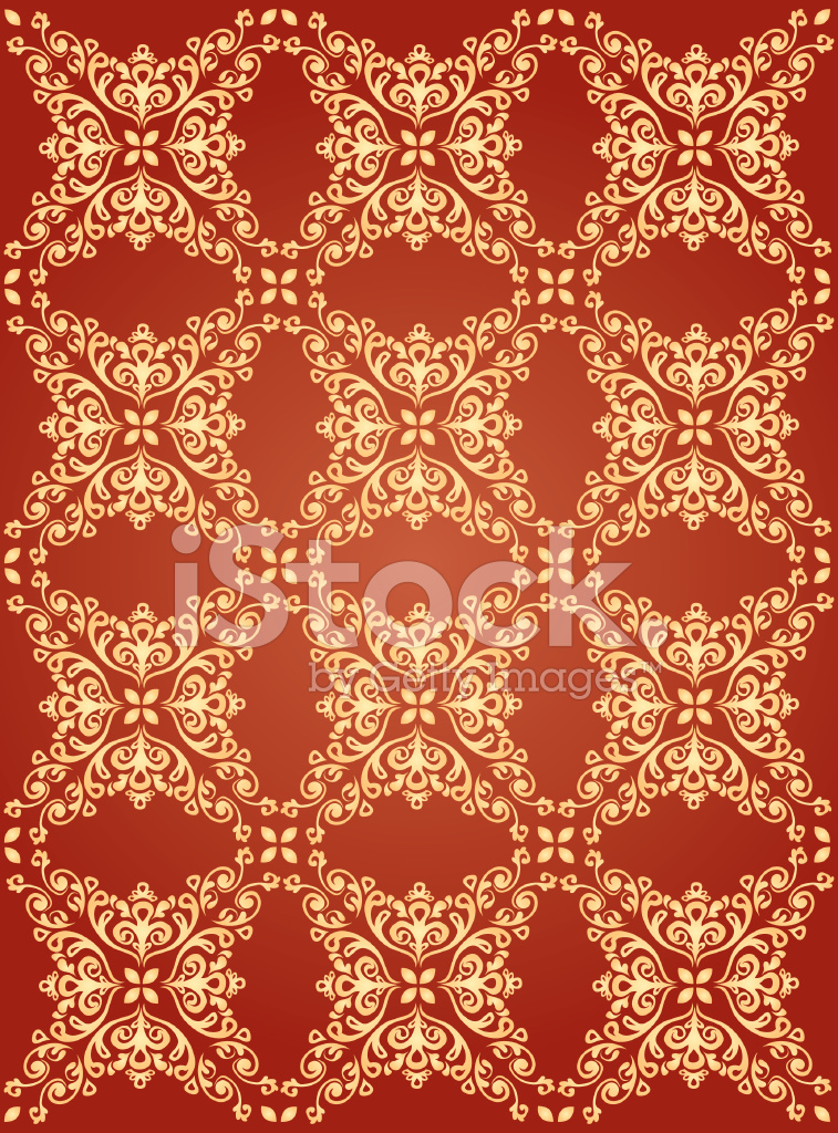 Red And Gold Wallpaper Pattern Background - Fond D Écran Rouge Or , HD Wallpaper & Backgrounds