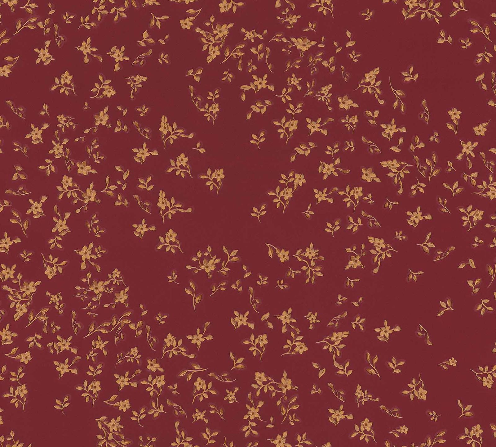 Wallpaper Versace Home Small Flowers Red Gold Gloss - Red And Gold , HD Wallpaper & Backgrounds