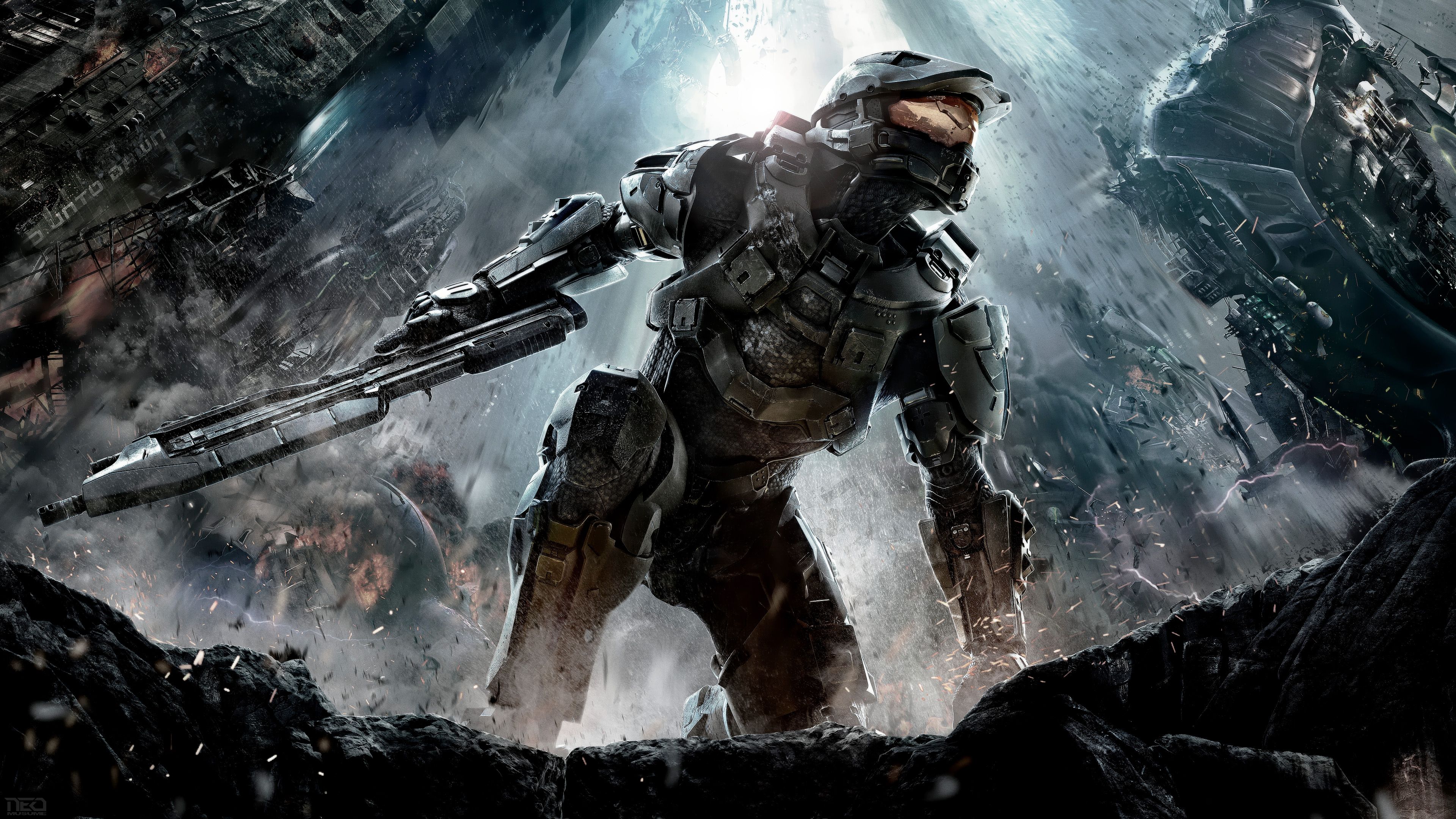 Master Chief 4k, Hd Games, 4k Wallpaper, Images, Background - Halo Master Chief 4k , HD Wallpaper & Backgrounds