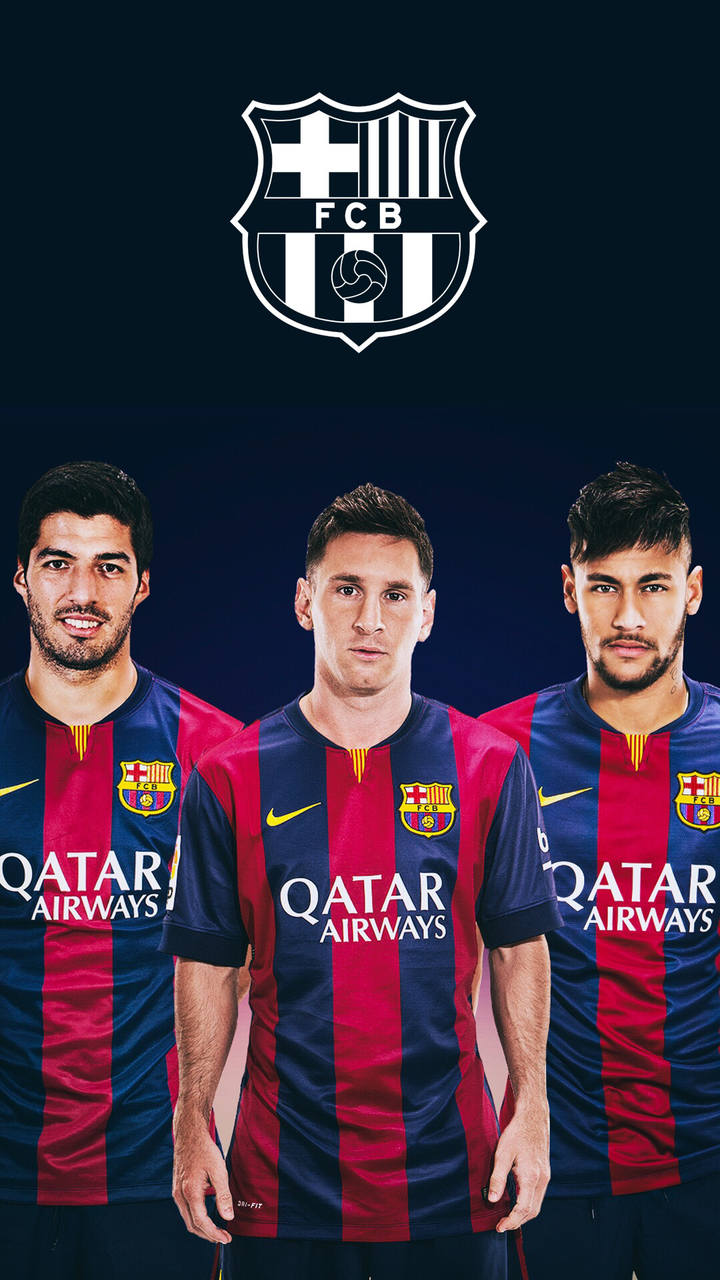 Messi, Suarez, And Neymar Image - Fc Barcelona Wallpaper Hd Iphone , HD Wallpaper & Backgrounds