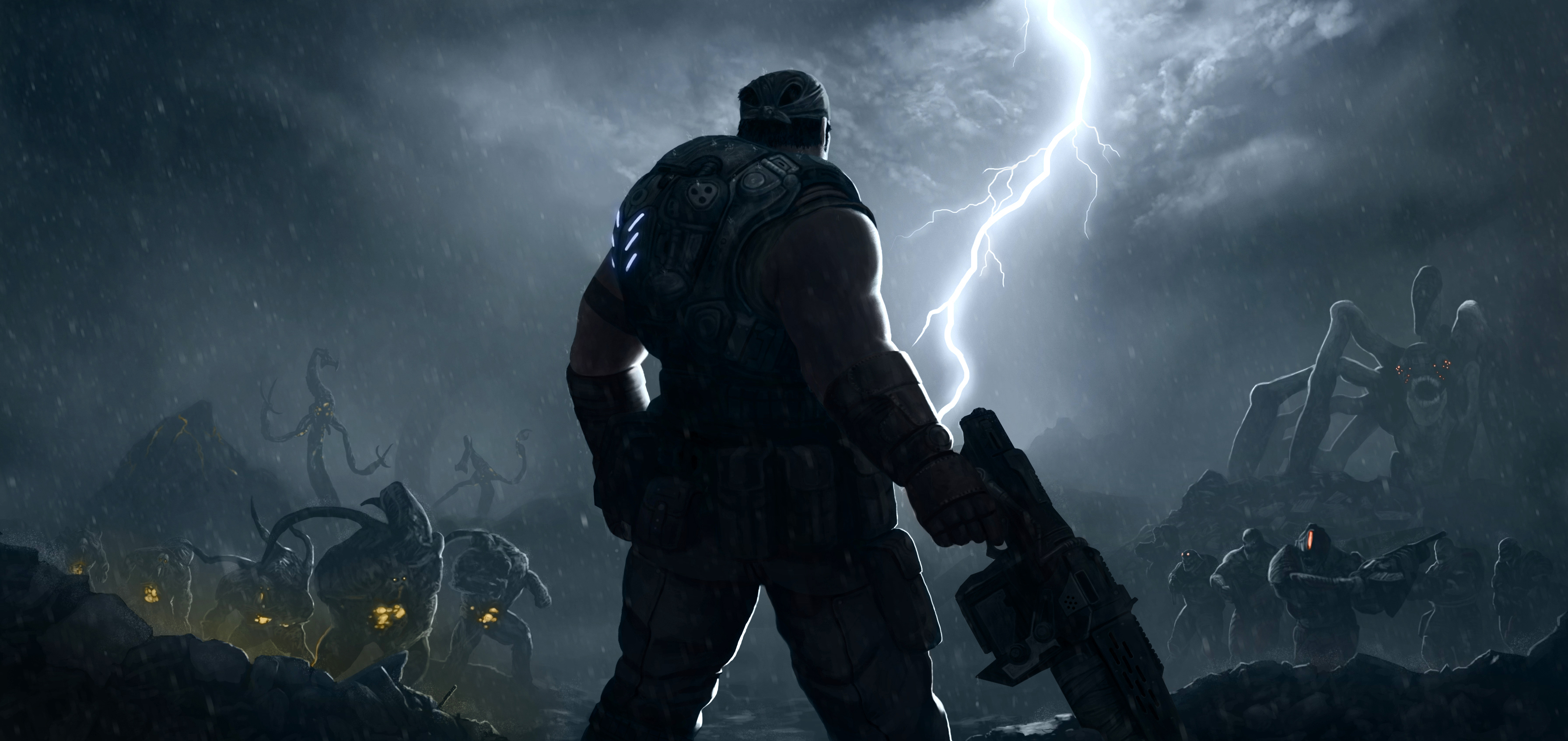 Gears Of Warwallpapers, Gears Of War4k Ultra Hd Pics - Gears Of War , HD Wallpaper & Backgrounds