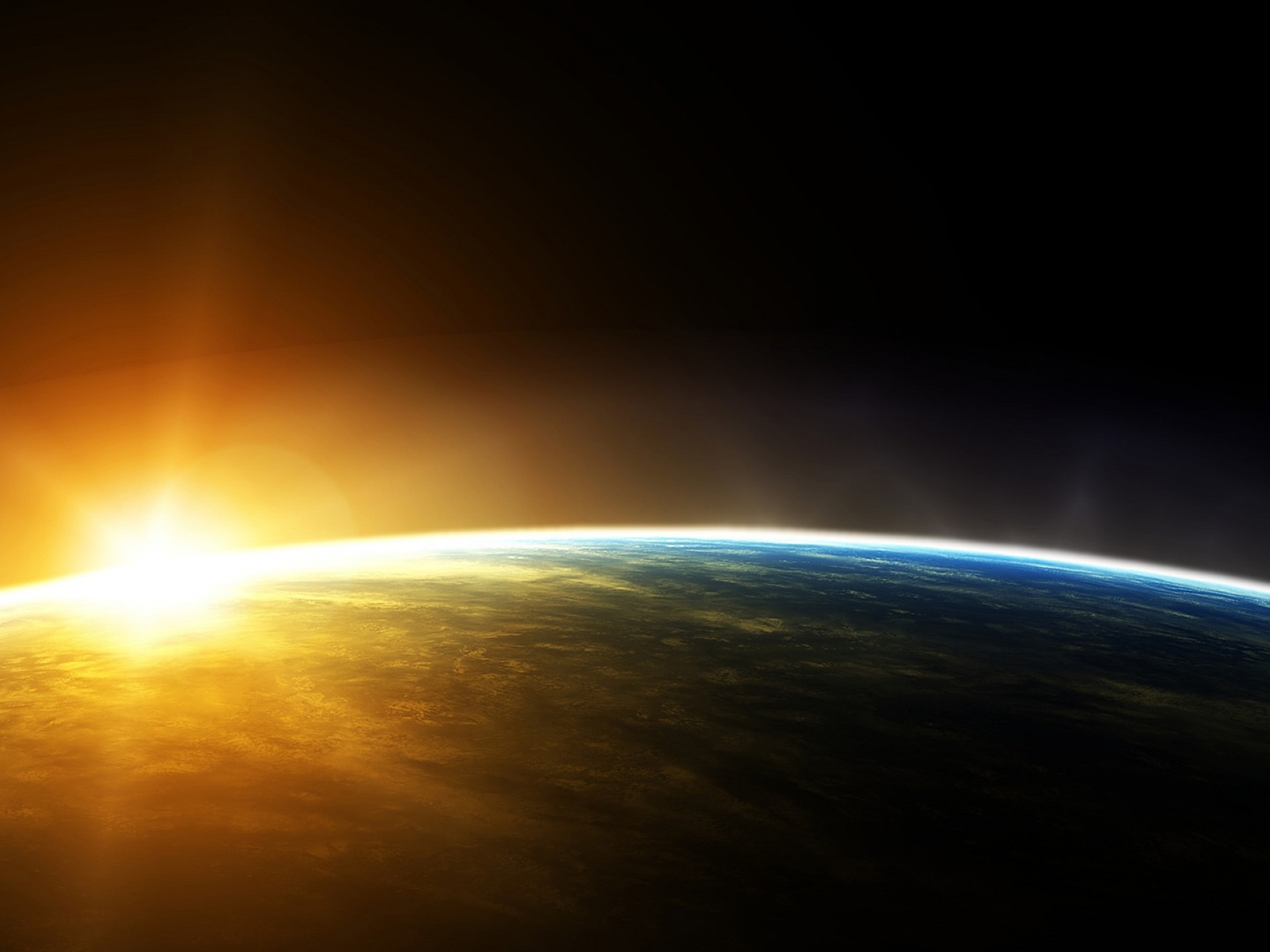 Sunrise Over Planet Earth , HD Wallpaper & Backgrounds