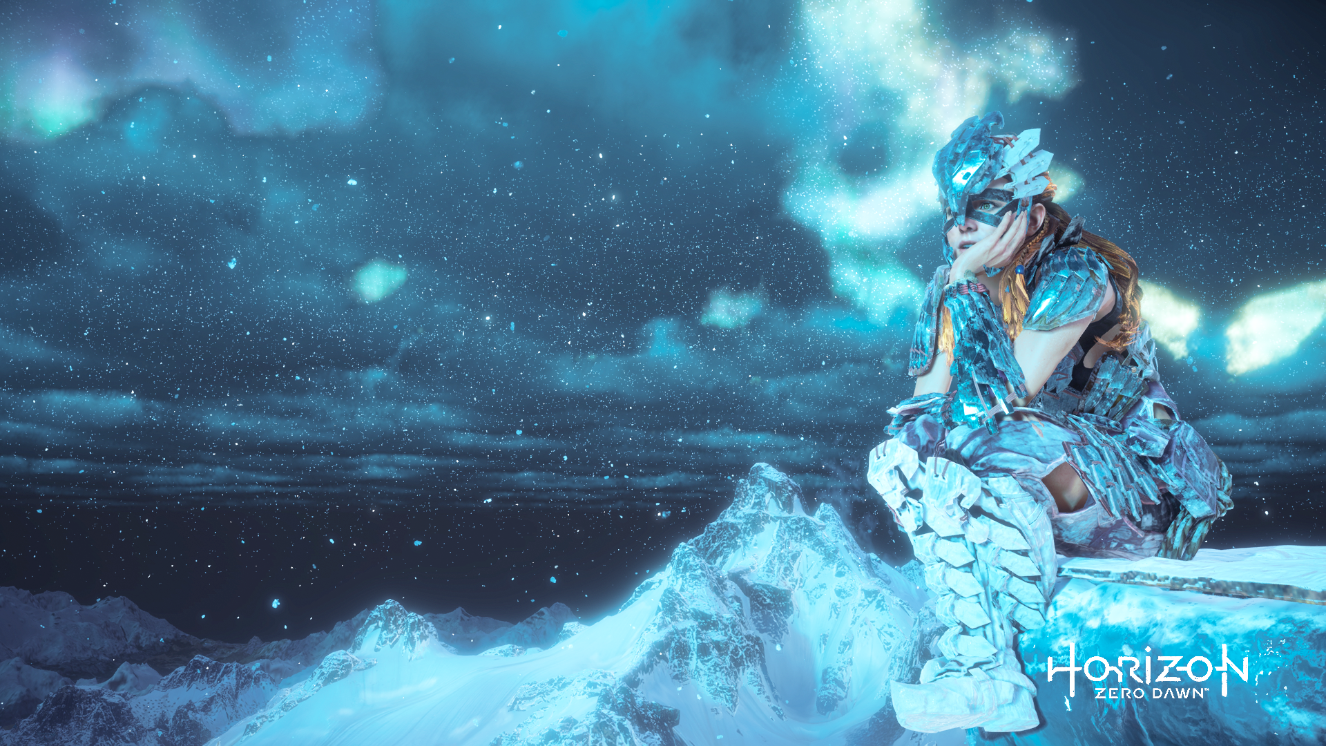Aloy Background - Horizon Zero Dawn Frozen Wilds , HD Wallpaper & Backgrounds