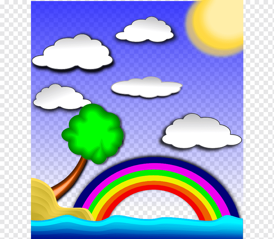Beach Rainbow Computer Icons, Beach Scene S, Beach, - Paisaje Libre , HD Wallpaper & Backgrounds