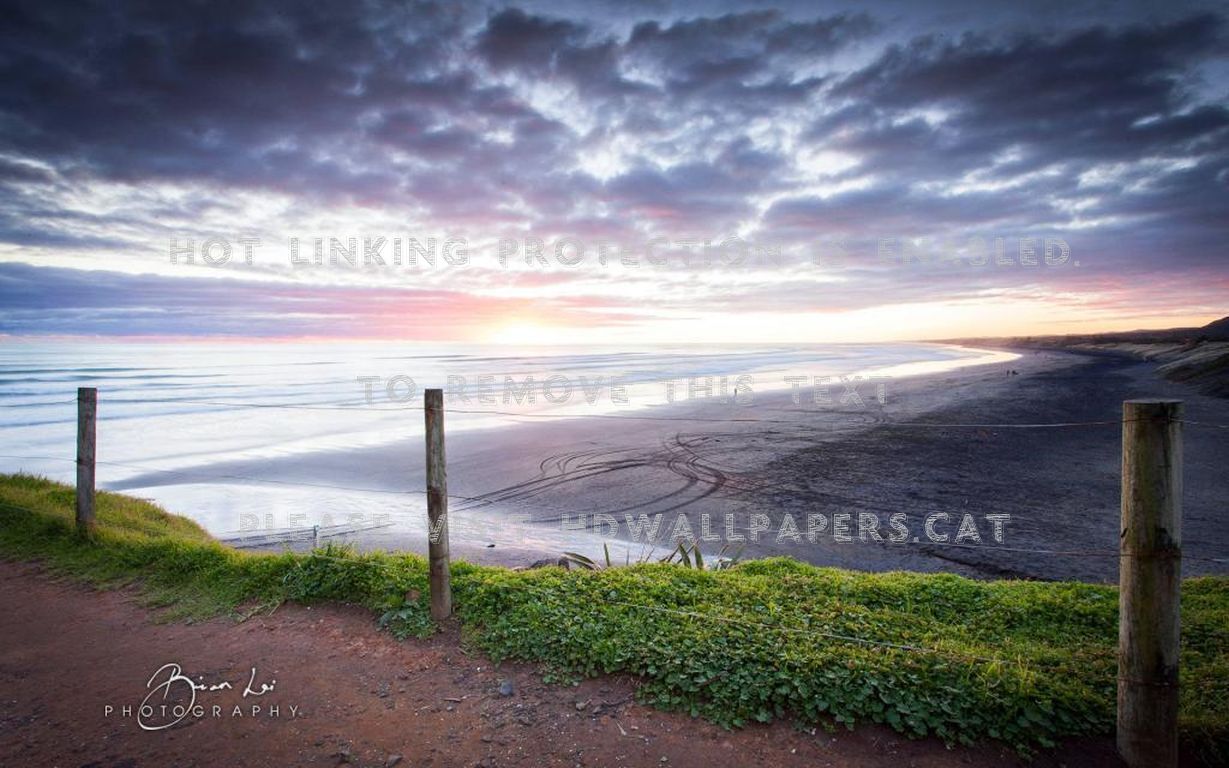 Muri Wai Beach Scene Mountains Nature Water - 全屏 高清 桌面 壁纸 , HD Wallpaper & Backgrounds