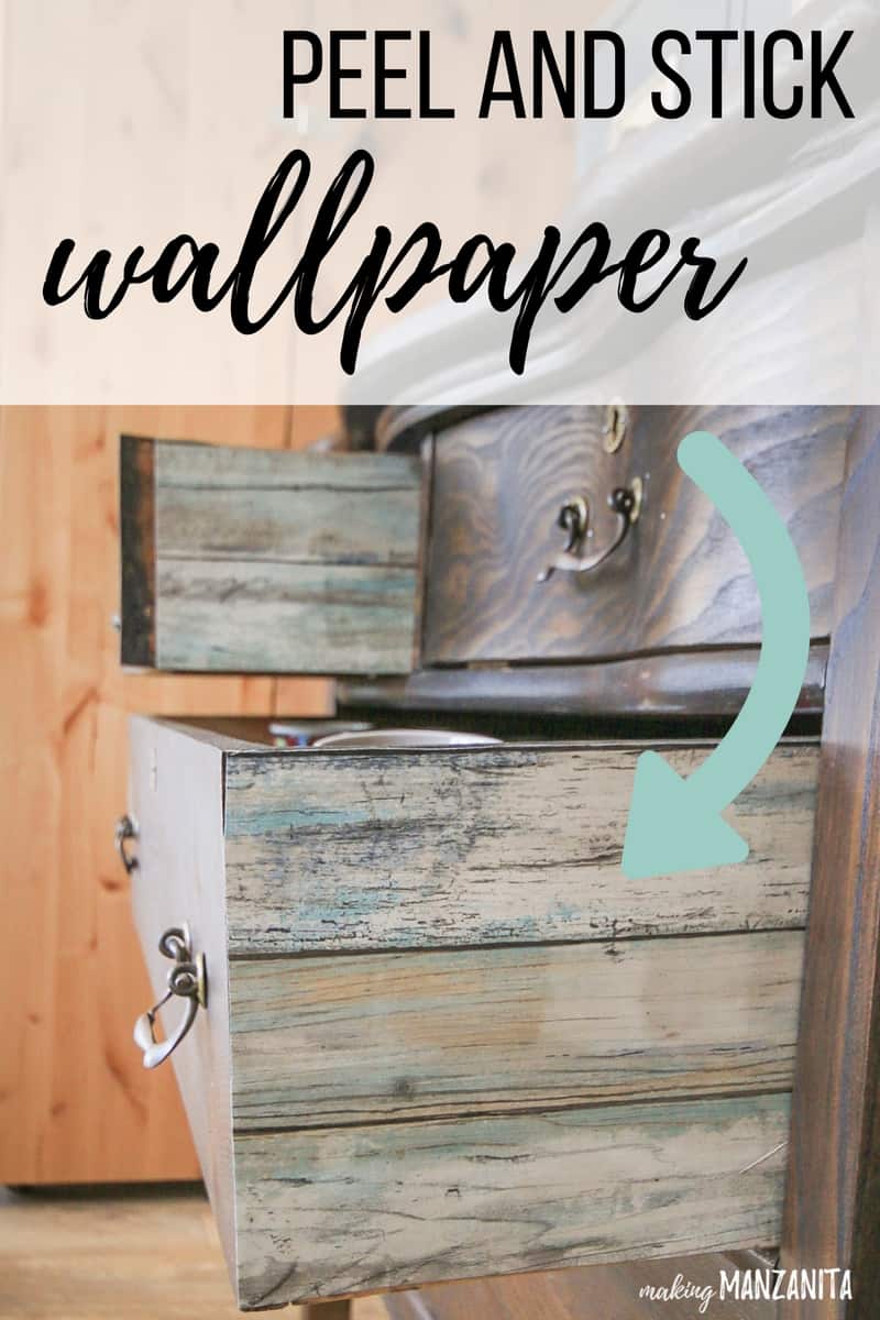 This Peel And Stick Wallpaper Was The Perfect Addition - Drawer , HD Wallpaper & Backgrounds