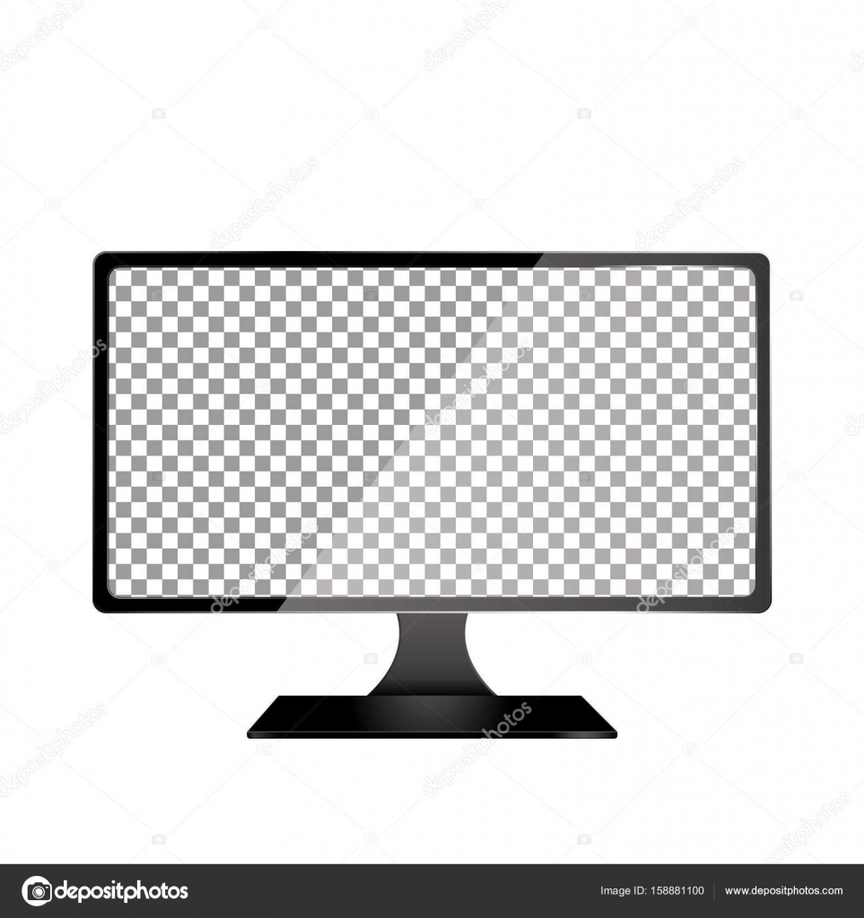 Realistic Computer With Transparent Wallpaper Screen - Hand Drawn Banner Png , HD Wallpaper & Backgrounds