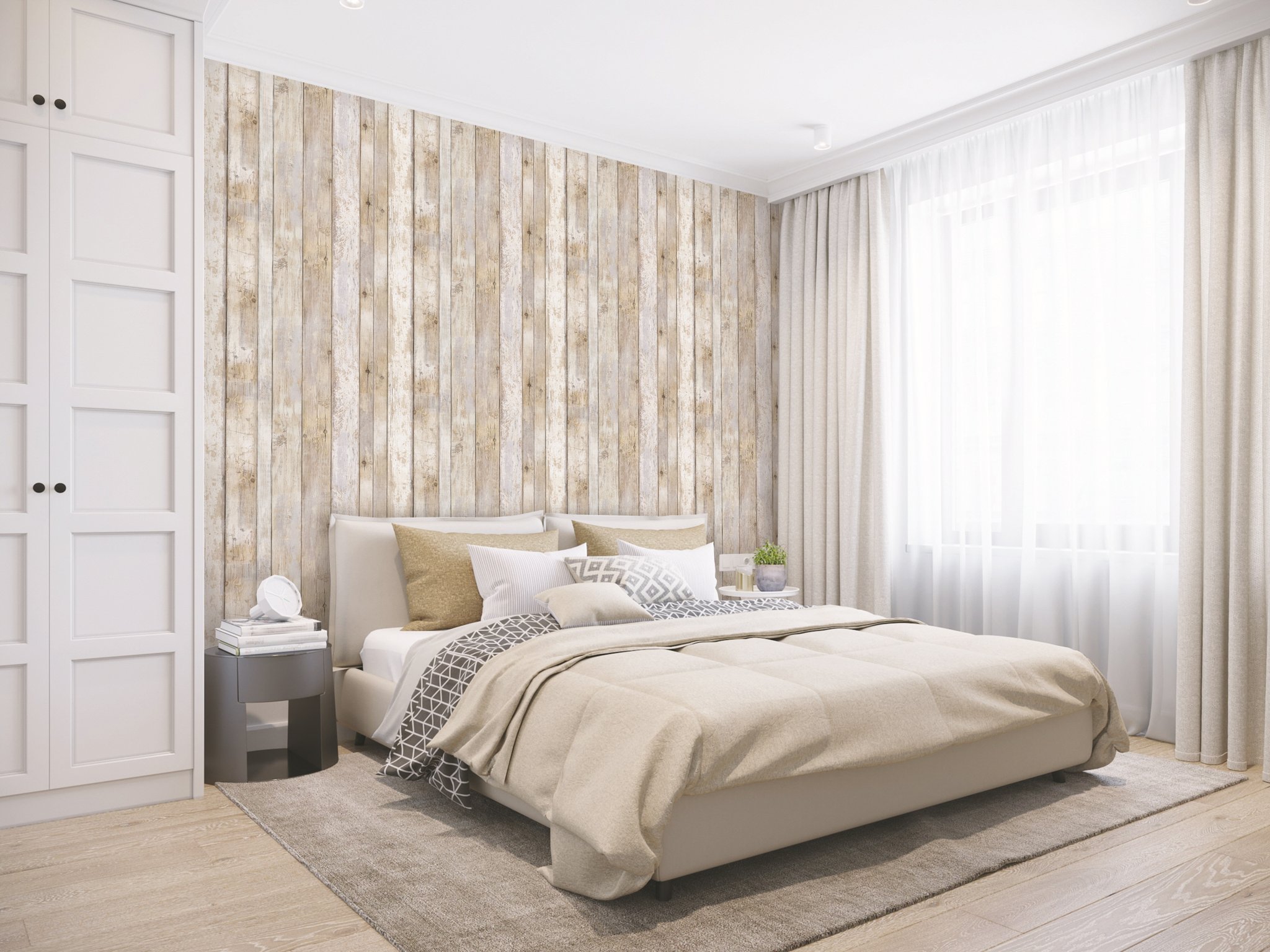 Modern Scandinavian Bedroom Interior Design , HD Wallpaper & Backgrounds