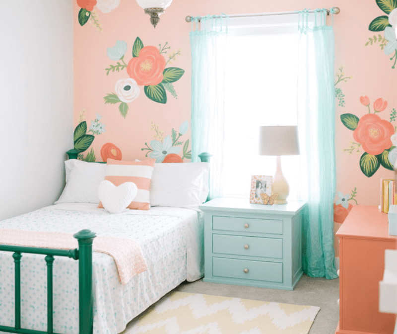 Wallpaper For Girls Room - Kids Room Design For Girls Simple , HD Wallpaper & Backgrounds