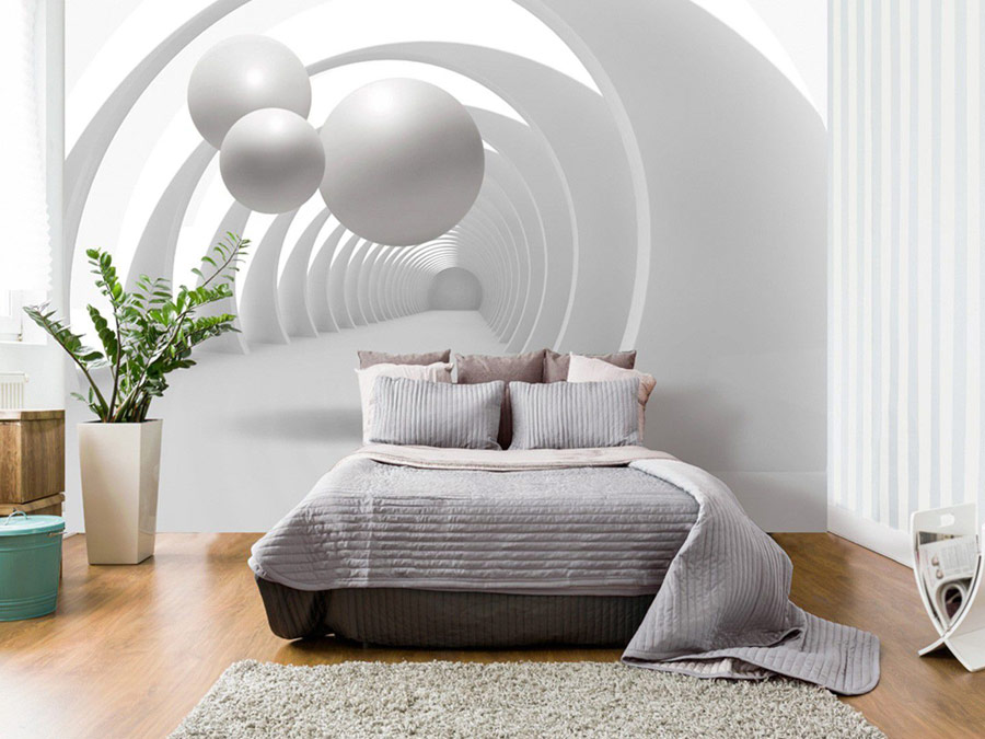 Stylish 3d Wallpaper For Walls - Fancy Bedroom , HD Wallpaper & Backgrounds