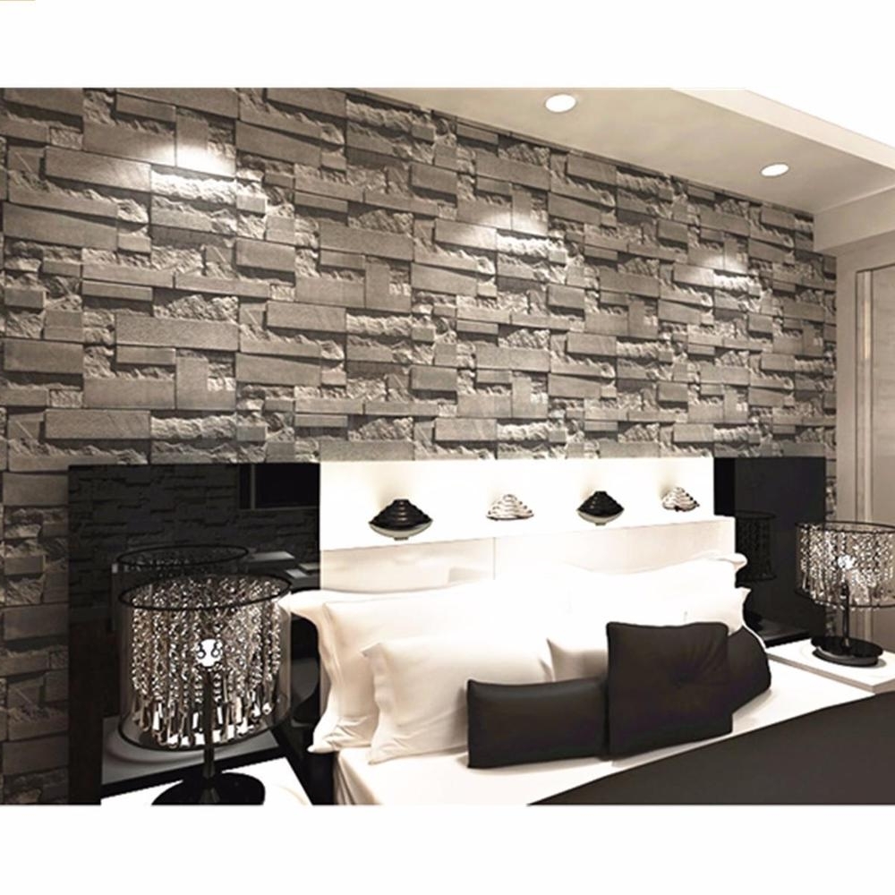 3d Brick Wall Art Throughout Trendy 3d Wallpaper Bedroom - Interior Design , HD Wallpaper & Backgrounds