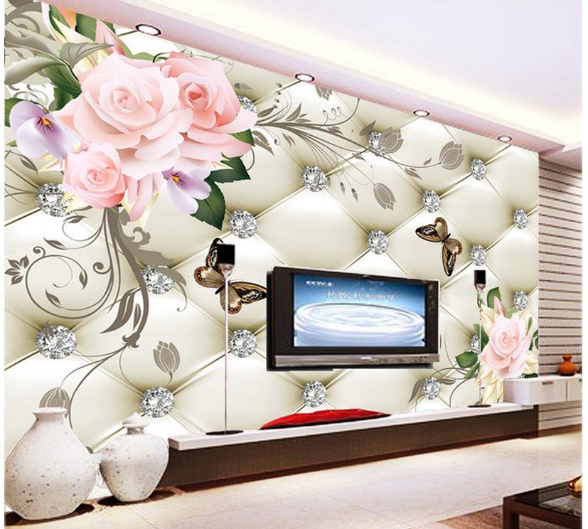Mural Wallpaper White Floral , HD Wallpaper & Backgrounds