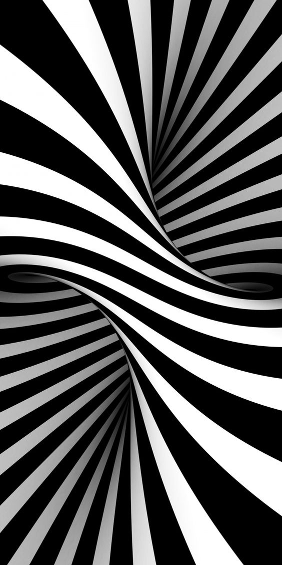 Black And White Stripes Wallpaper - Optical Illusion Wallpaper Iphone , HD Wallpaper & Backgrounds