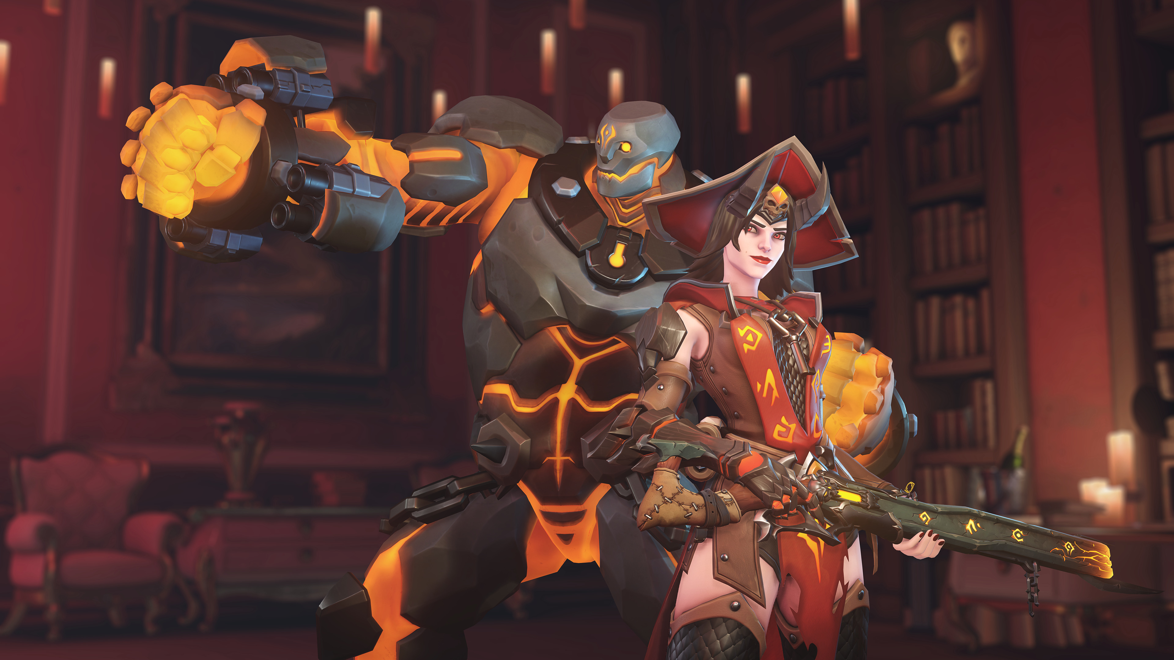 Video Game Overwatch Ashe Hd Wallpaper Background Image - Ashe Halloween Skin Overwatch , HD Wallpaper & Backgrounds