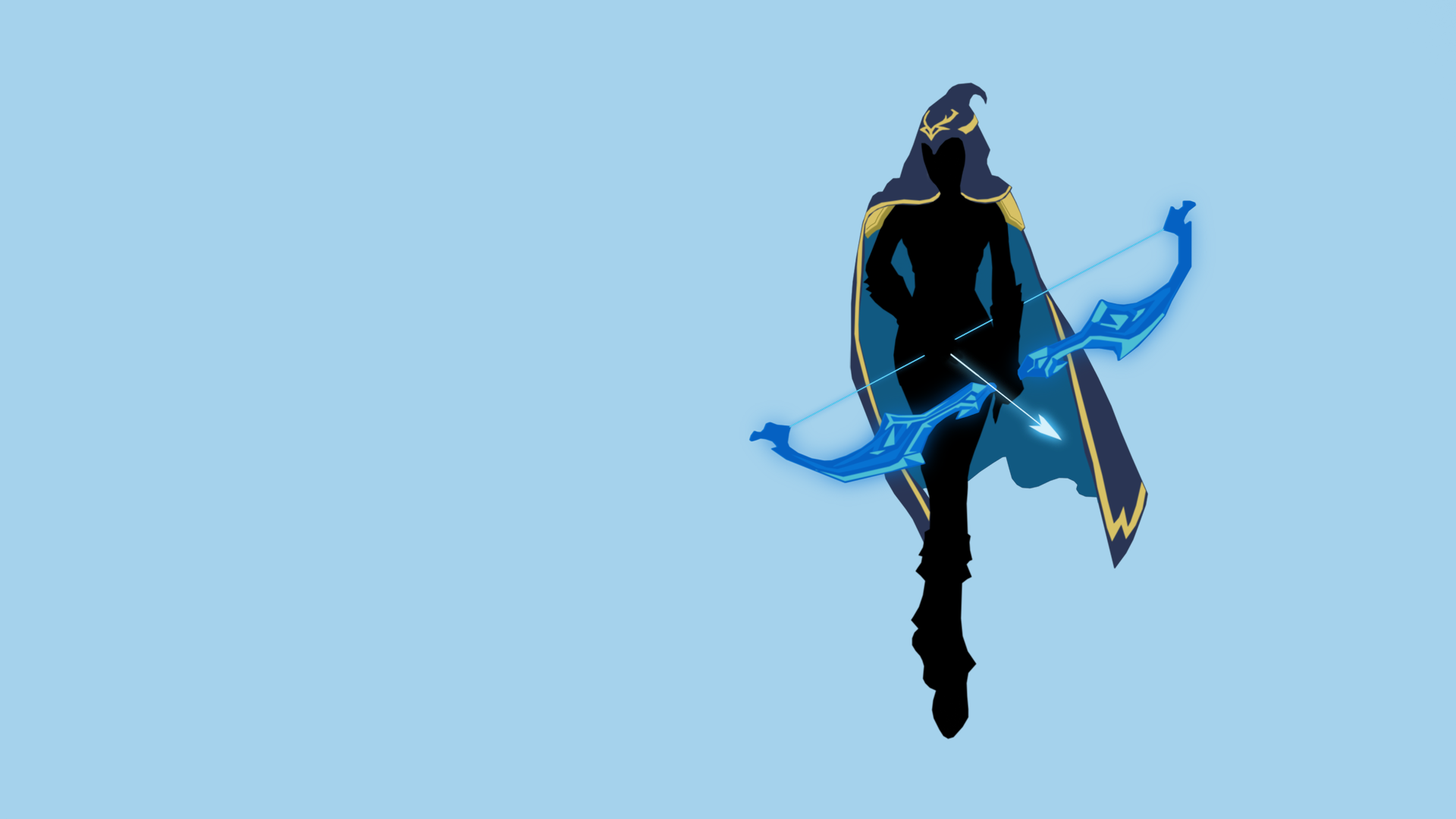 Ashe League Of Legends Stencil - Ashe Lol , HD Wallpaper & Backgrounds