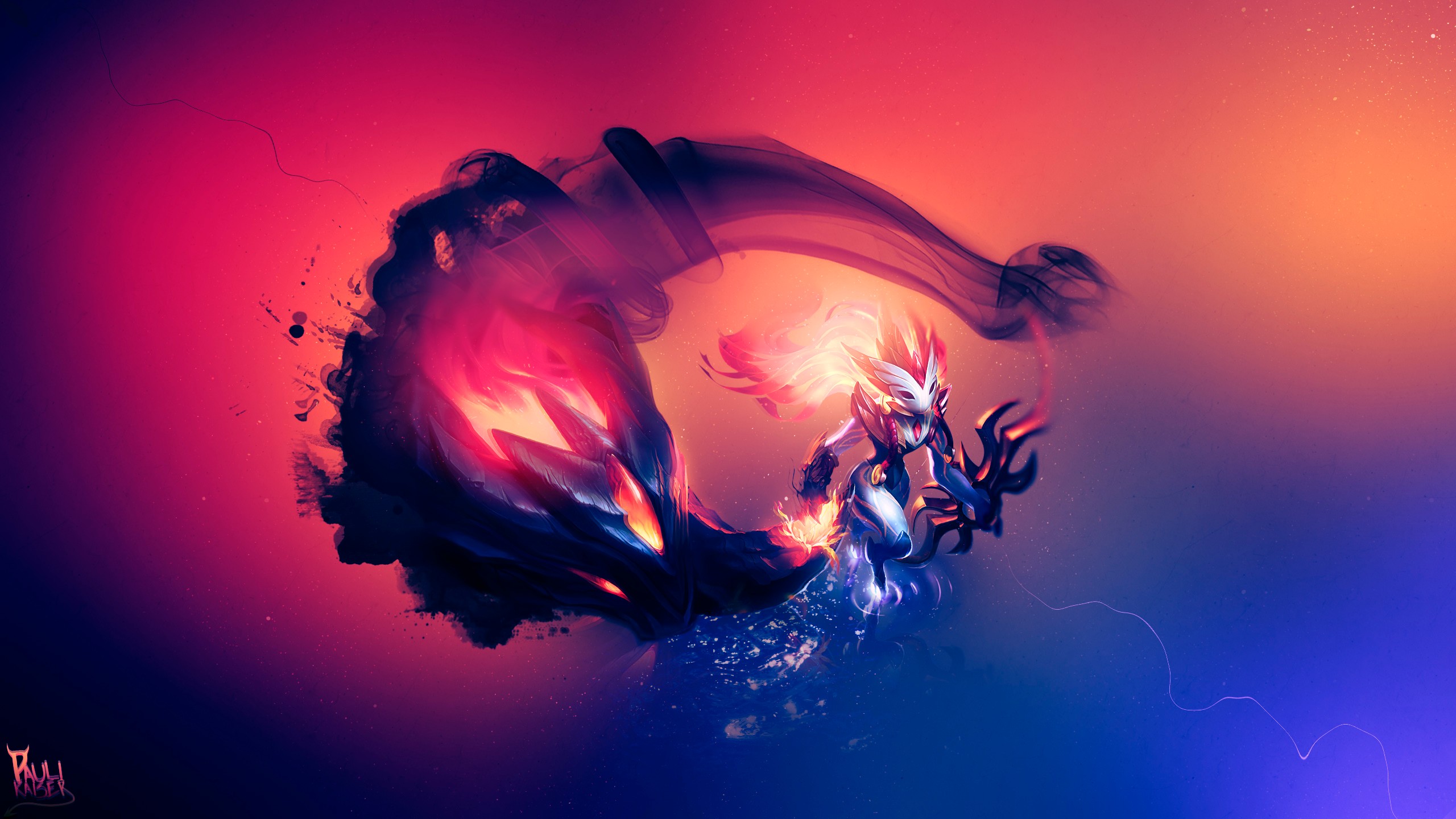 Shadowfire Kindred By Paulikaiser Hd Wallpaper Fan - Kindred Wallpaper 4k , HD Wallpaper & Backgrounds
