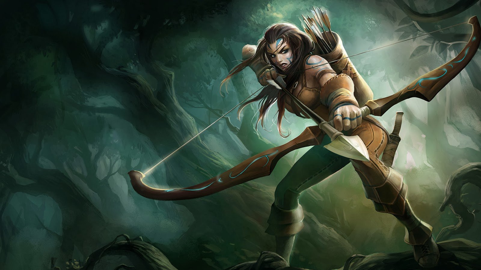 Free Download Ashe Wallpaper Id - Woad Ashe , HD Wallpaper & Backgrounds