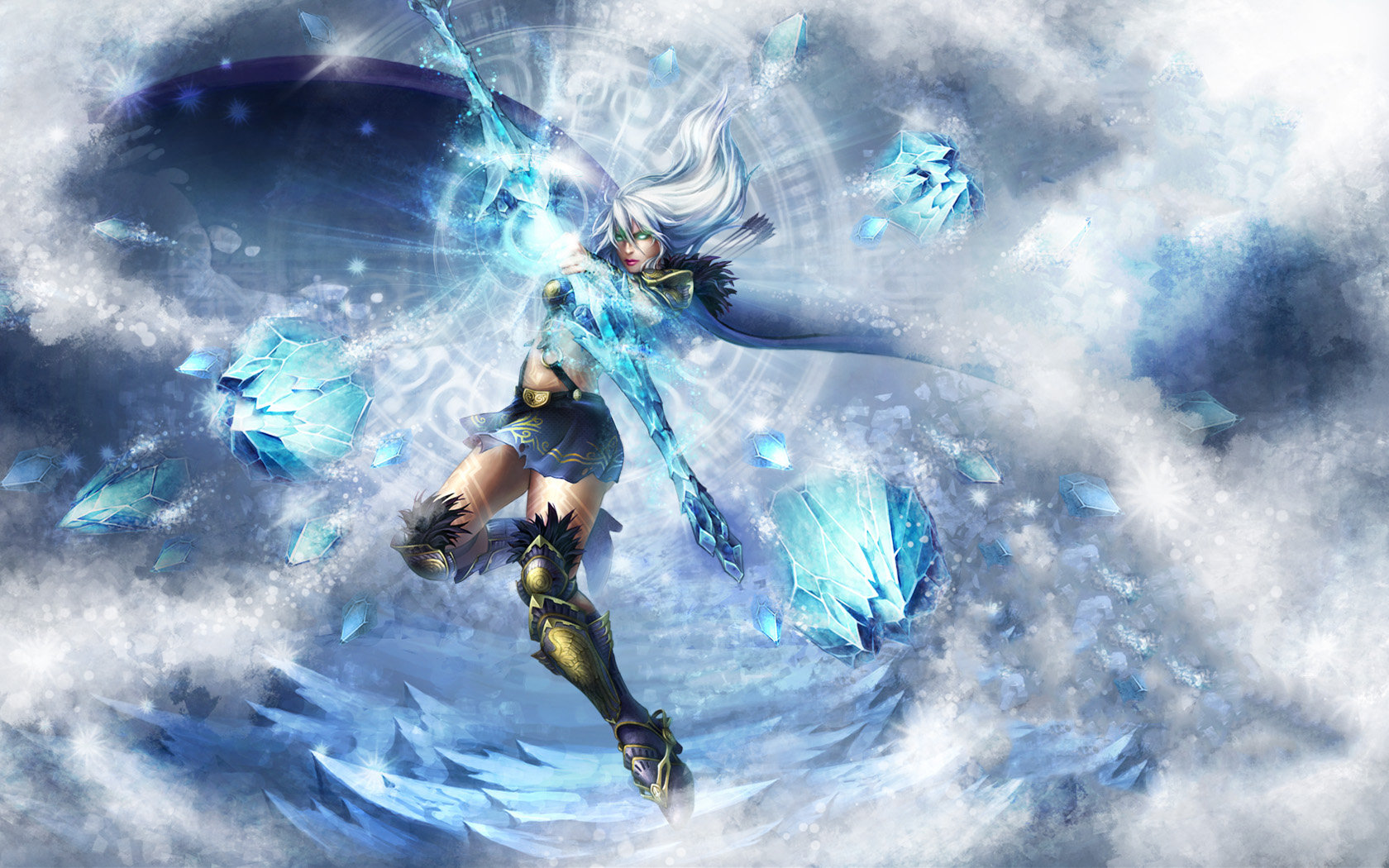 Wallpaper - Ice Bow And Arrow , HD Wallpaper & Backgrounds