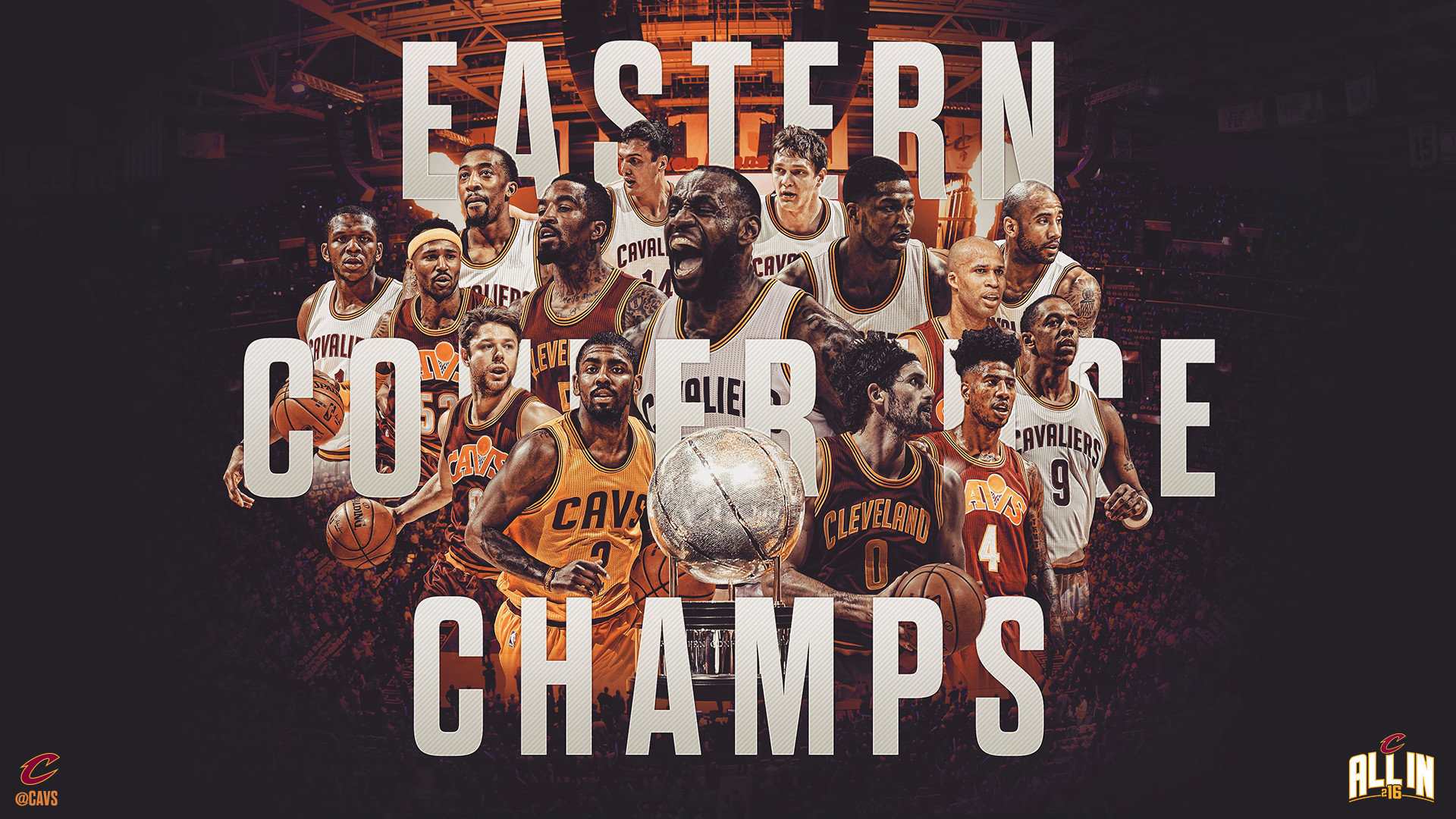 Free Download Cleveland Cavaliers Wallpaper Id - Cavs Team Wallpaper 2017 , HD Wallpaper & Backgrounds