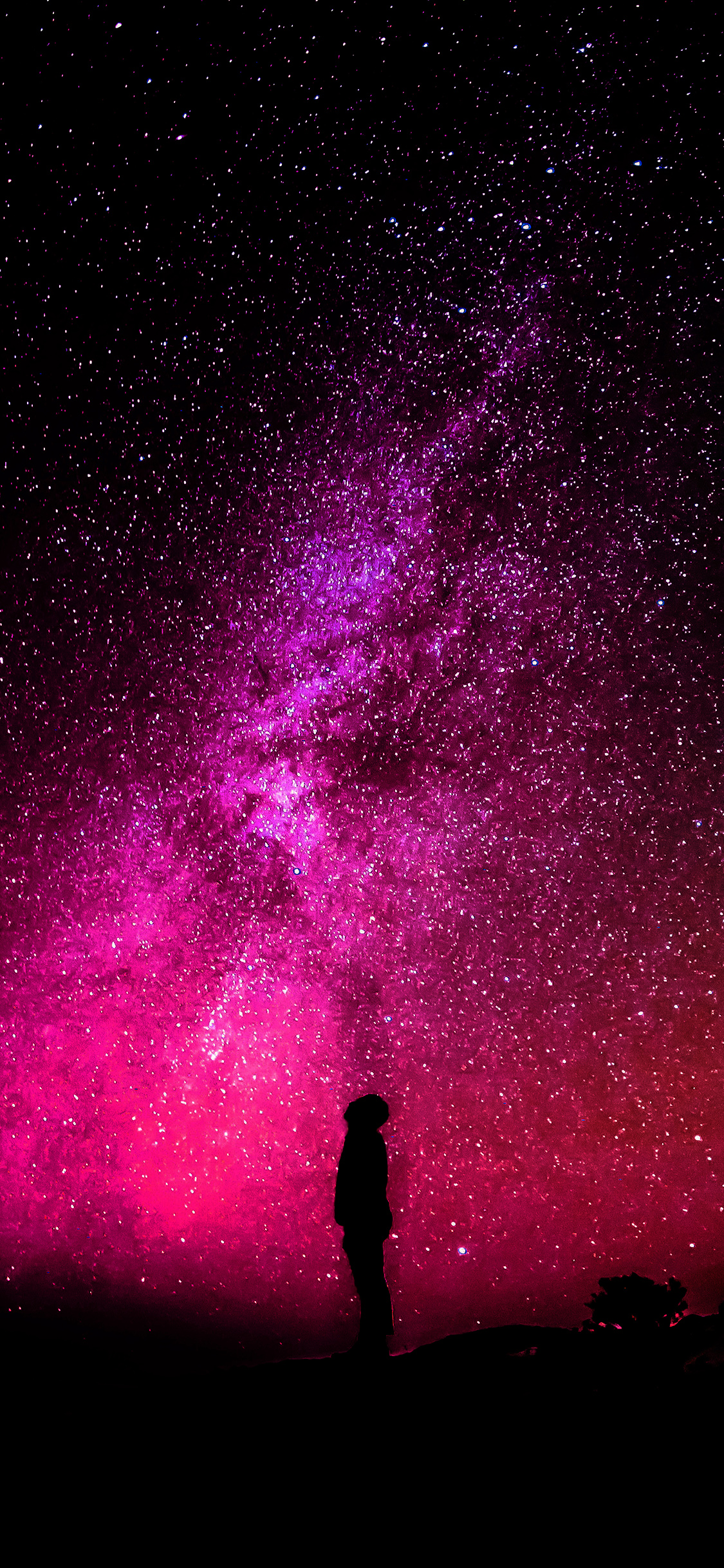 Red Galaxy Iphone X , HD Wallpaper & Backgrounds