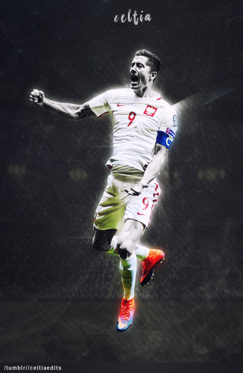 Lewandovski Wallpaper - Football Players , HD Wallpaper & Backgrounds