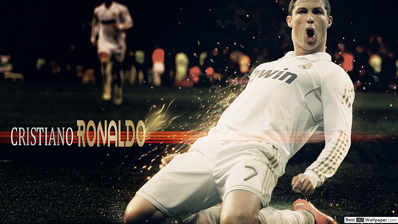Cristiano Ronaldo Real Madrid Print , HD Wallpaper & Backgrounds