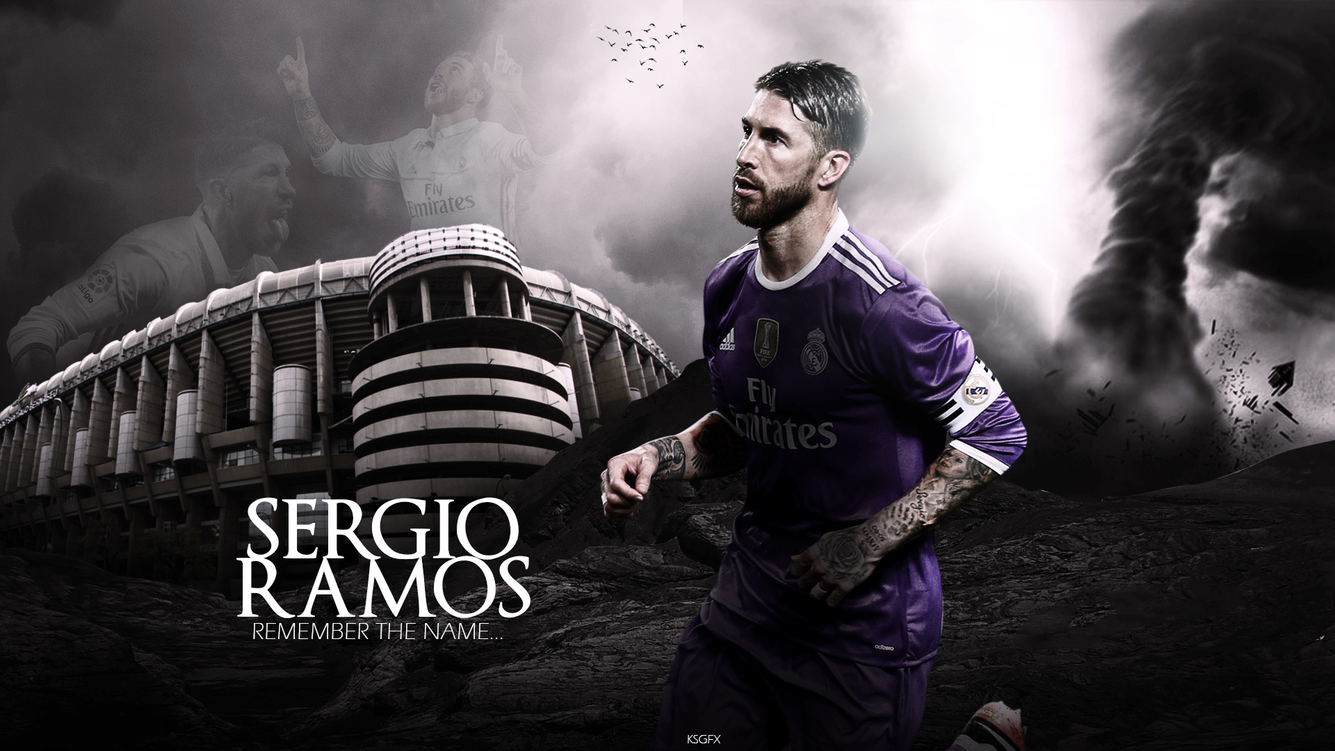 Sergio Ramos Wallpaper - Poster De Sergio Ramos , HD Wallpaper & Backgrounds