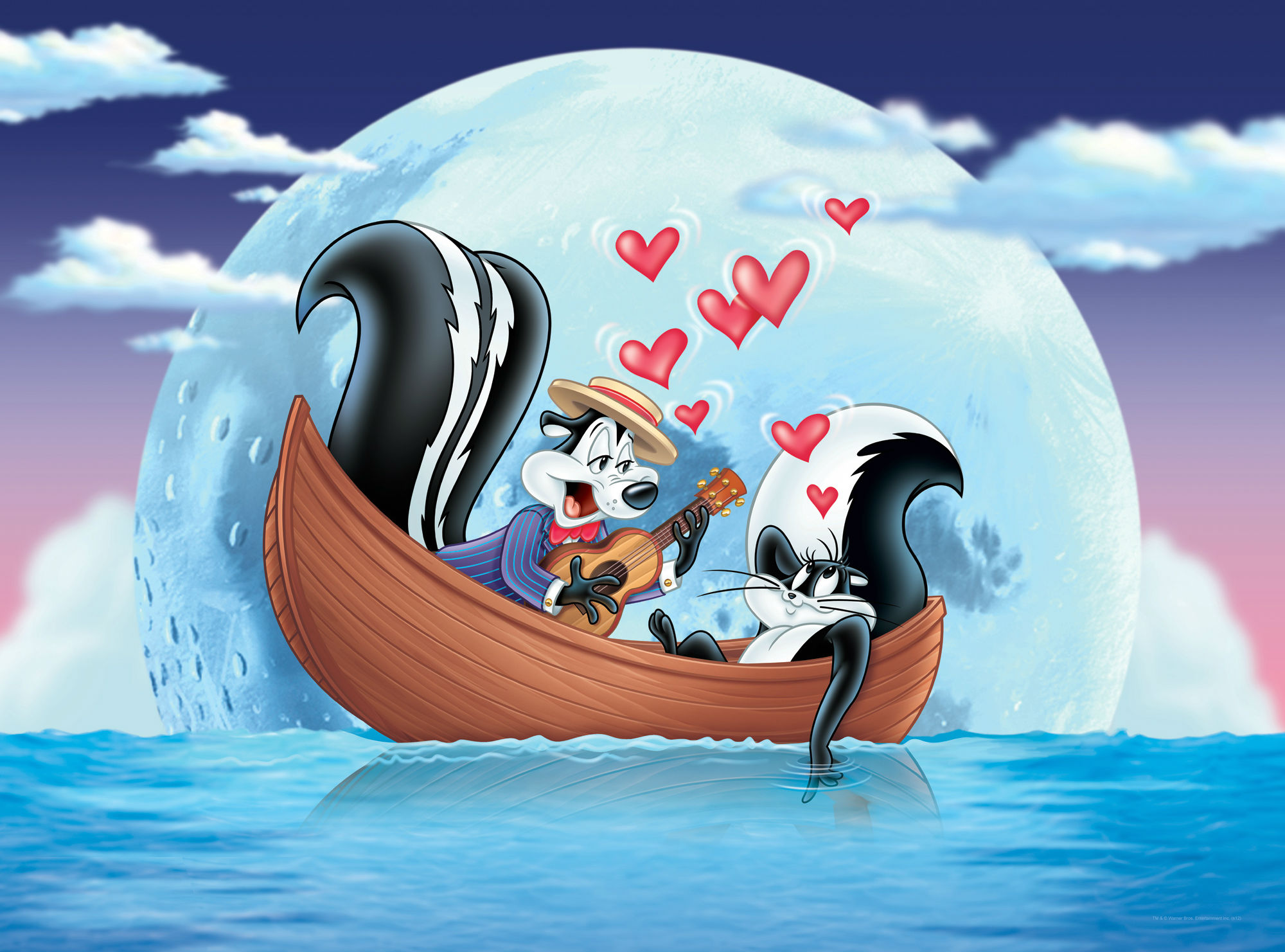 Pepe Le Pew Looney Tunes Hf Wallpaper - Pepe Le Pew And Penelope Art , HD Wallpaper & Backgrounds