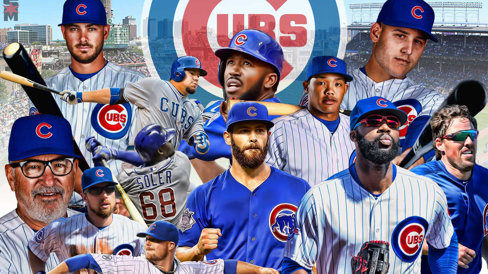 Chicago Cubs Wallpaper Hd Background Download Mobile - Chicago Cubs Backgrounds , HD Wallpaper & Backgrounds