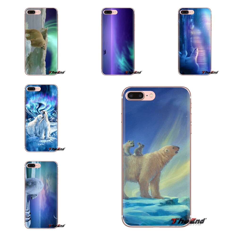Polar Bear Northern Lights , HD Wallpaper & Backgrounds