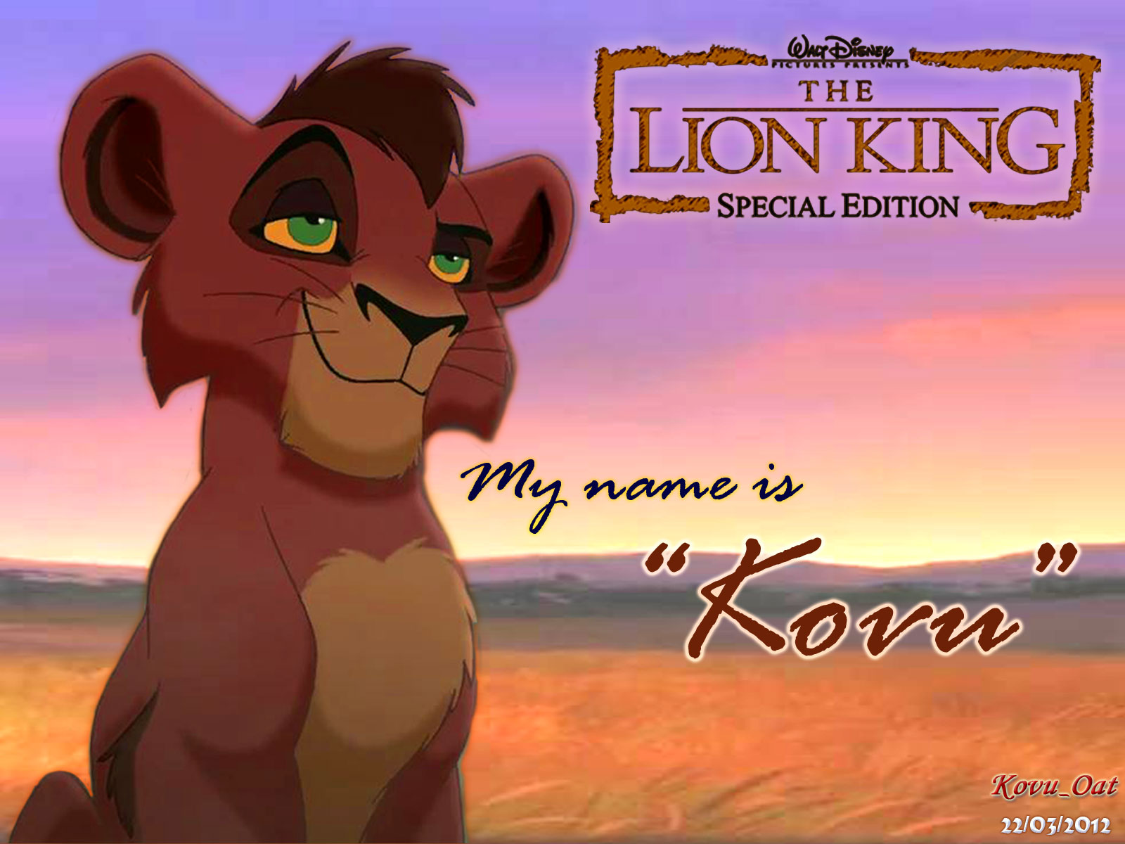 Kovu Cute Cub Wallpaper - Lion King Kovu Cub , HD Wallpaper & Backgrounds