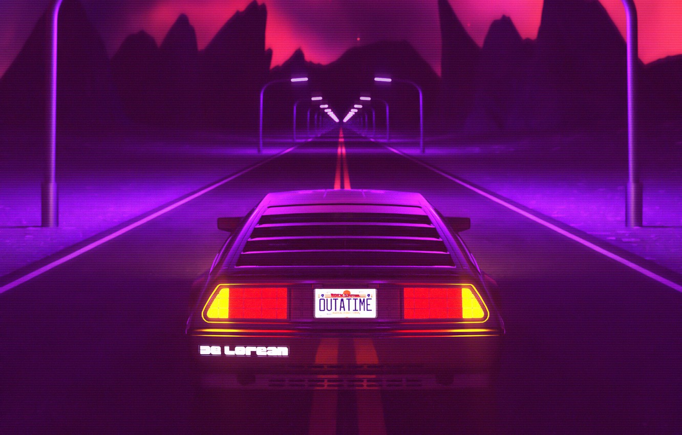 Photo Wallpaper Auto, Music, Machine, Style, Background, - Delorean Wallpaper Iphone , HD Wallpaper & Backgrounds