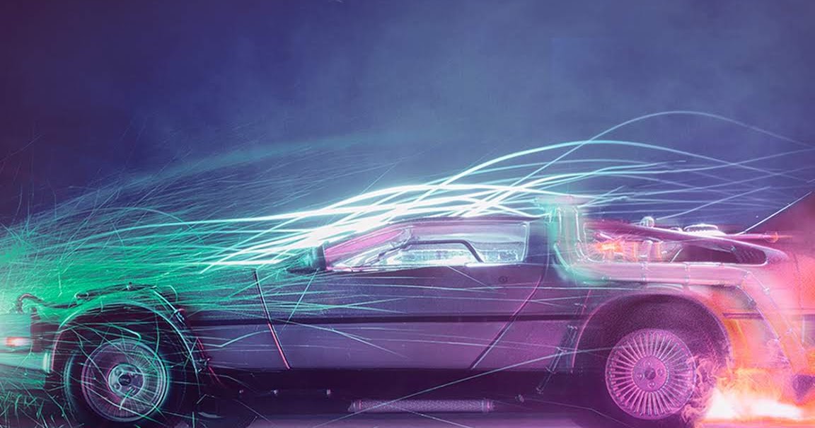 Back To The Future Car Iphone Wallpaper - Back To The Future Delorean Takes Off , HD Wallpaper & Backgrounds