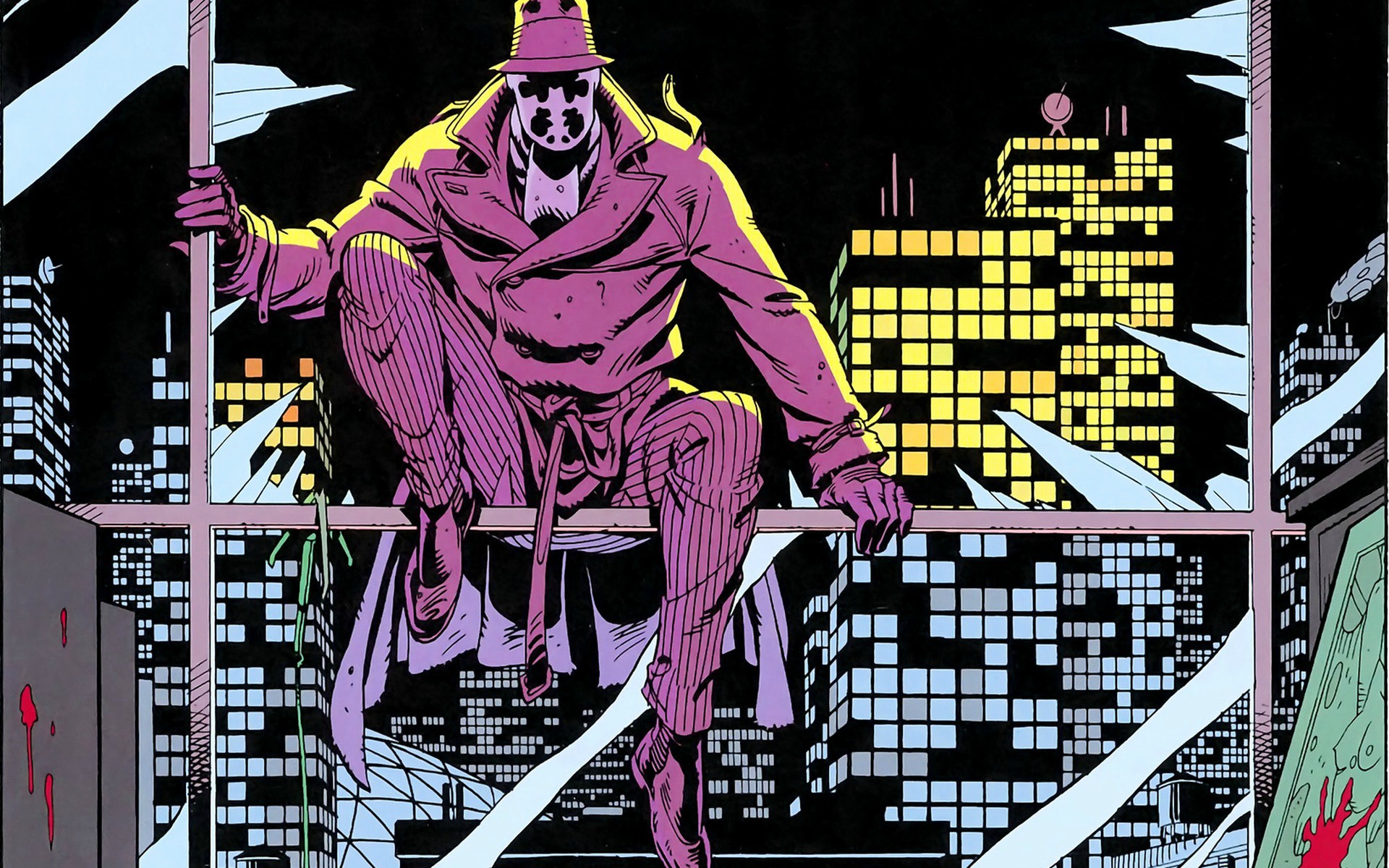 The Watchmen Wallpaper-gmvx4kh - Rorschach Watchmen , HD Wallpaper & Backgrounds