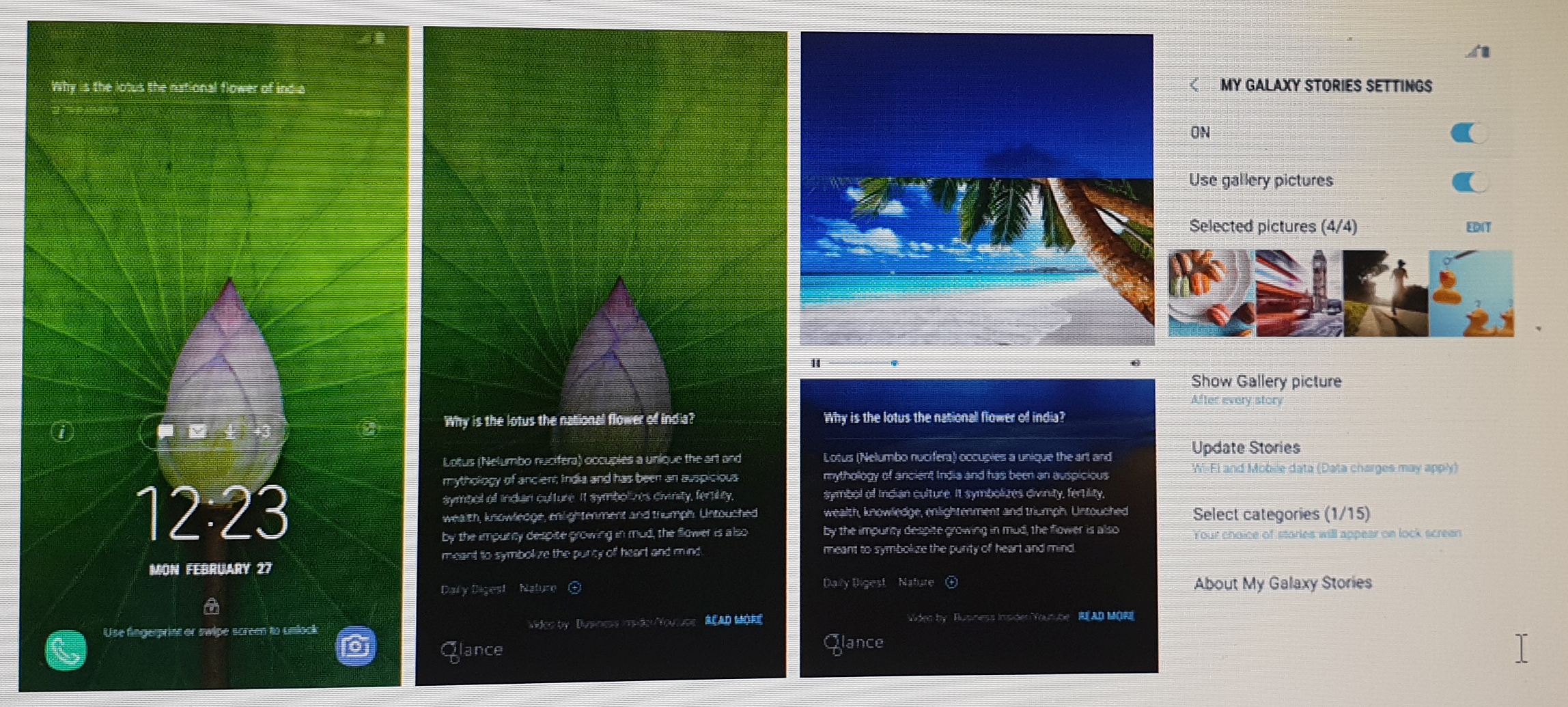 Samsung Galaxy Lock Screen Stories , HD Wallpaper & Backgrounds