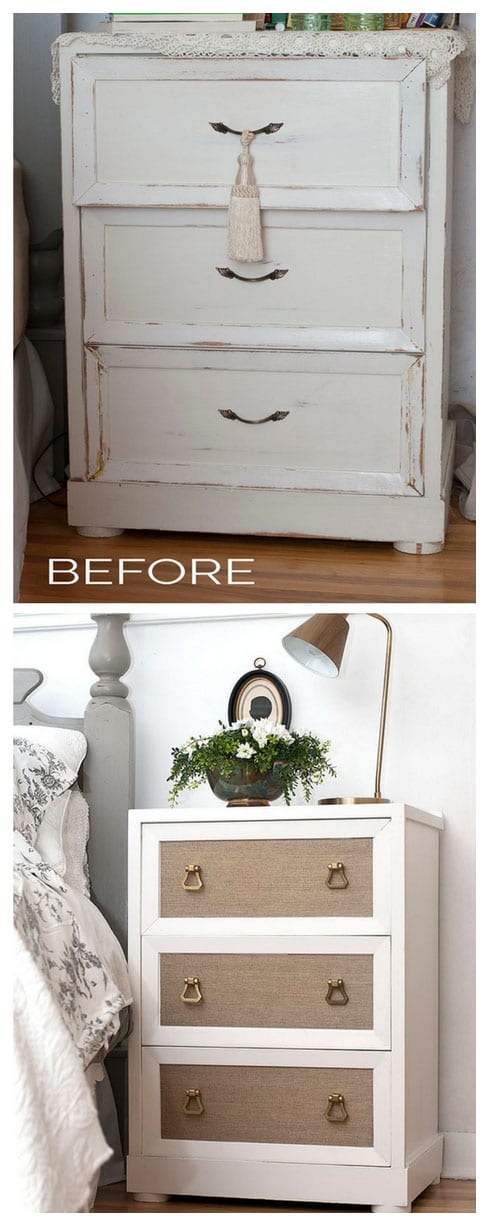 Adding Wallpaper To Painted Furniture - Chest Of Drawers Before And After , HD Wallpaper & Backgrounds