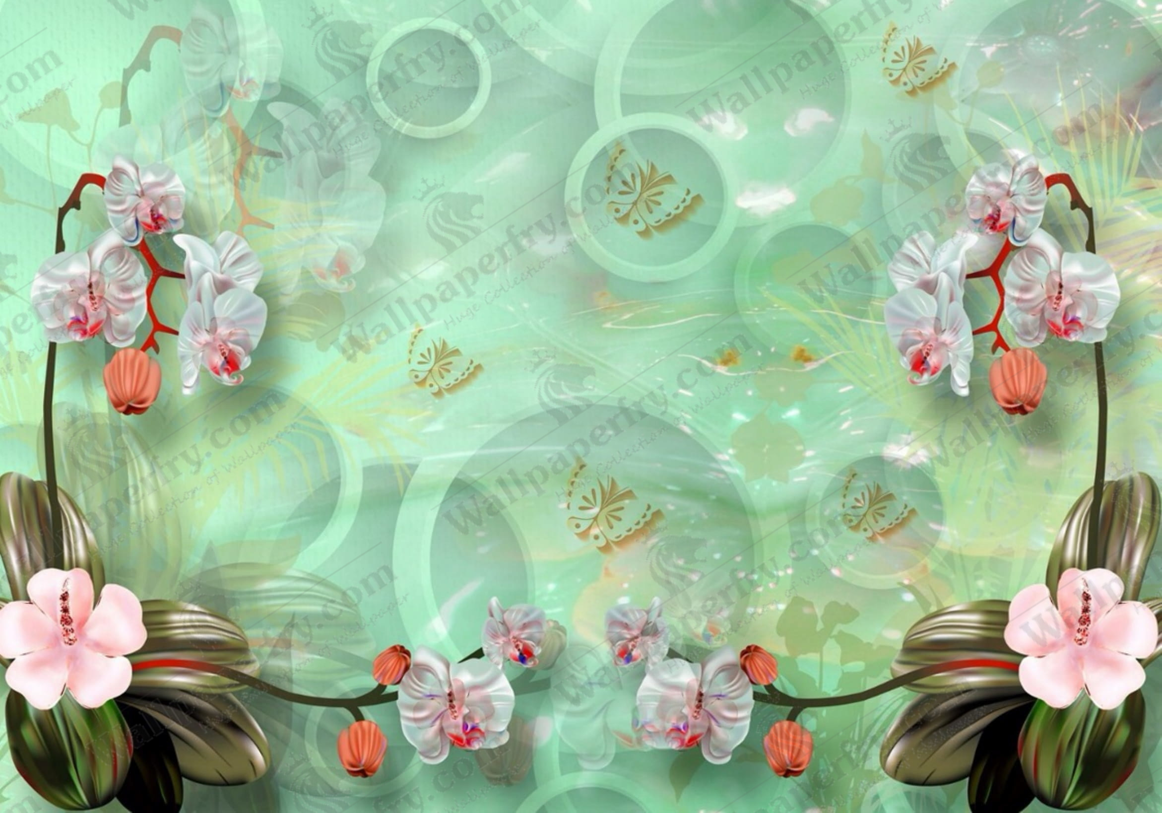 3d Floral Wallpaper - Tulip , HD Wallpaper & Backgrounds