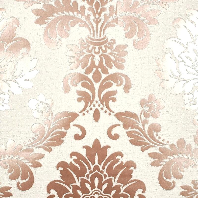 Rose Gold Damask Wallpaper Uk (3077545) HD Wallpaper & Backgrounds