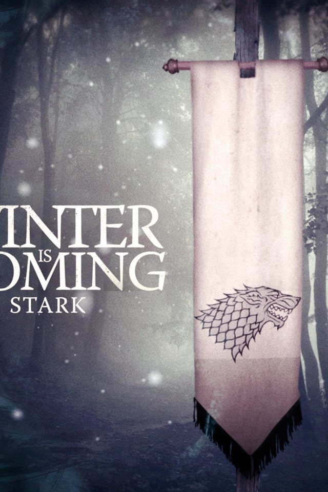 Tv Series Winter Is Coming House Stark Wallpaper - Games Of Thrones Winter Is Here , HD Wallpaper & Backgrounds