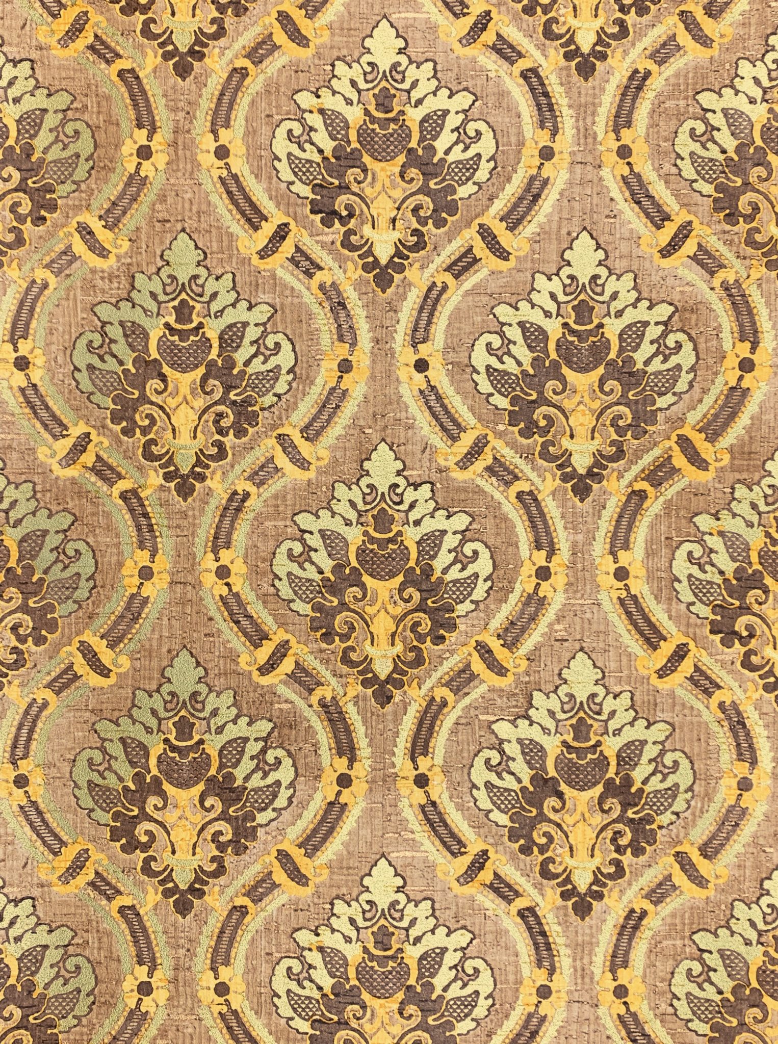 Brown And Gold Damask Wallpaper - Beige & Brown Damask , HD Wallpaper & Backgrounds