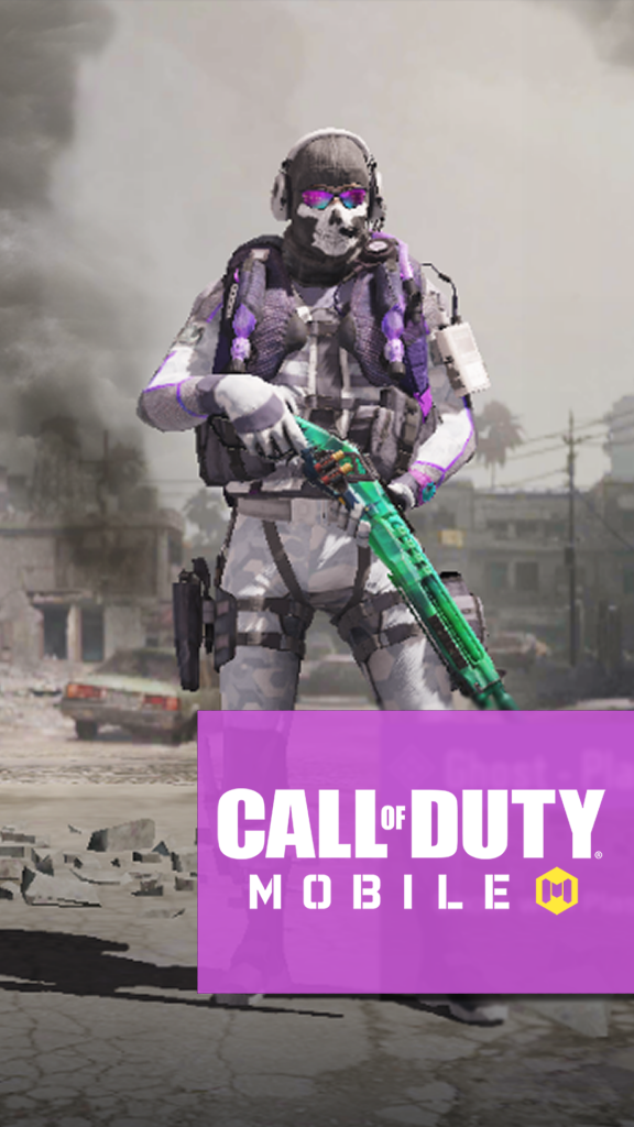 Call Of Duty Mobile Iphone Wallpaper Character Ghost - Gravity Spikes Cod Mobile , HD Wallpaper & Backgrounds