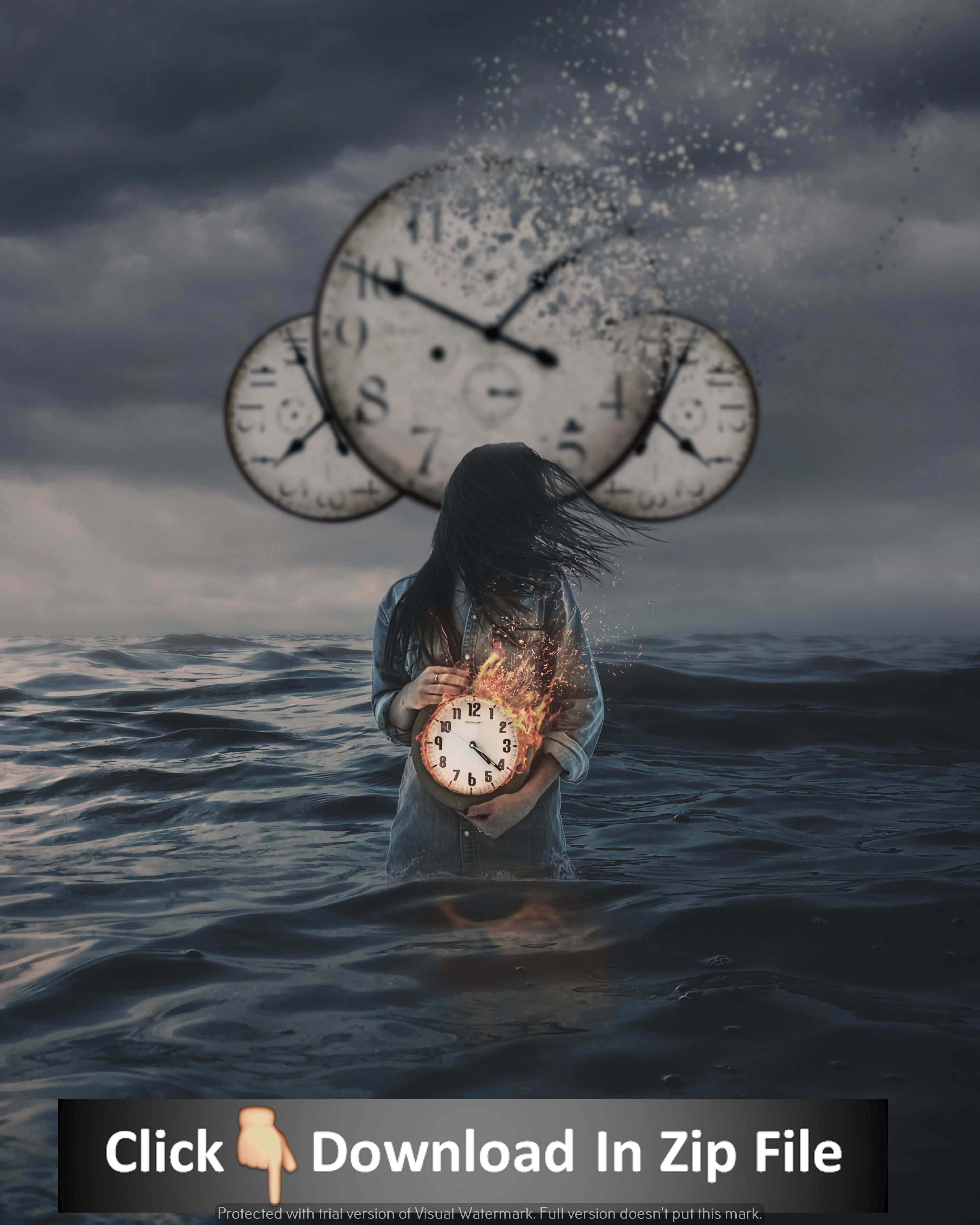 Girl With A Clock , HD Wallpaper & Backgrounds