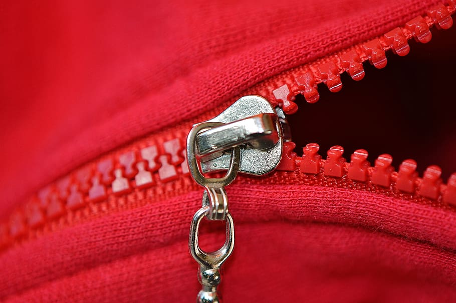 Zip, Red, Coarse, Jacket, Open, Textile, No People, - Hd Zip , HD Wallpaper & Backgrounds