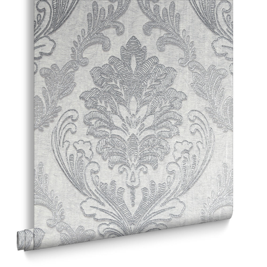 Boutique Corsetto Damask - Homebase Wallpaper Silver , HD Wallpaper & Backgrounds